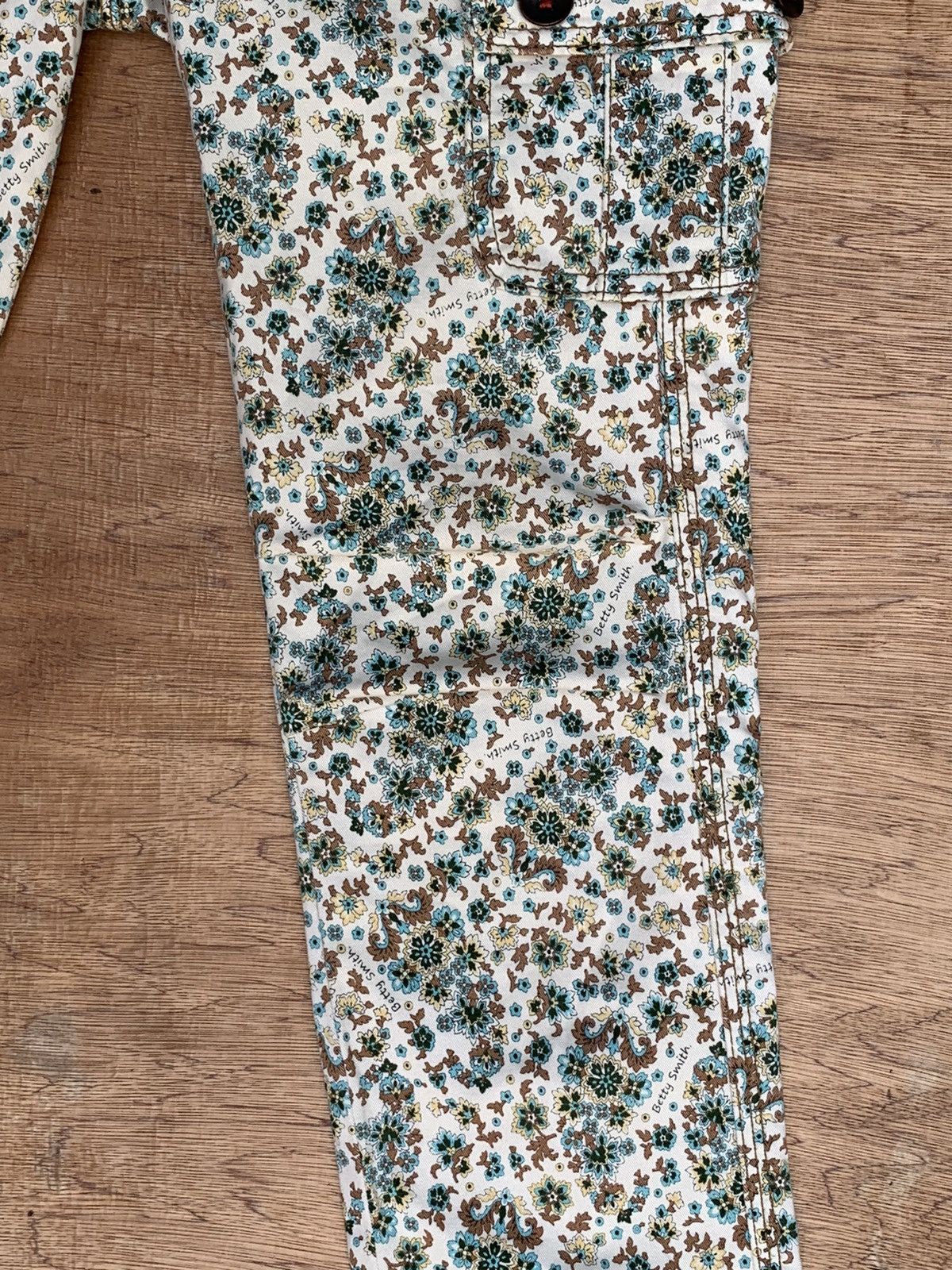 Japanese Brand Betty Smith Origin Is Kojima Streching Fullprint Cargo Pant Size 29" - 10 Thumbnail