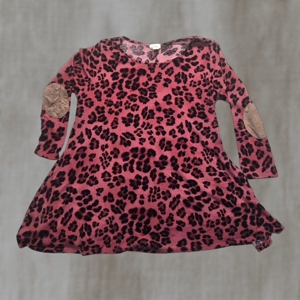 Vintage Women's Pink Animal Print Long Sweater Long Sleeve Plus Size 3XL Extra Large Size XXL / US 16-18 / IT 52-54 - 1 Thumbnail