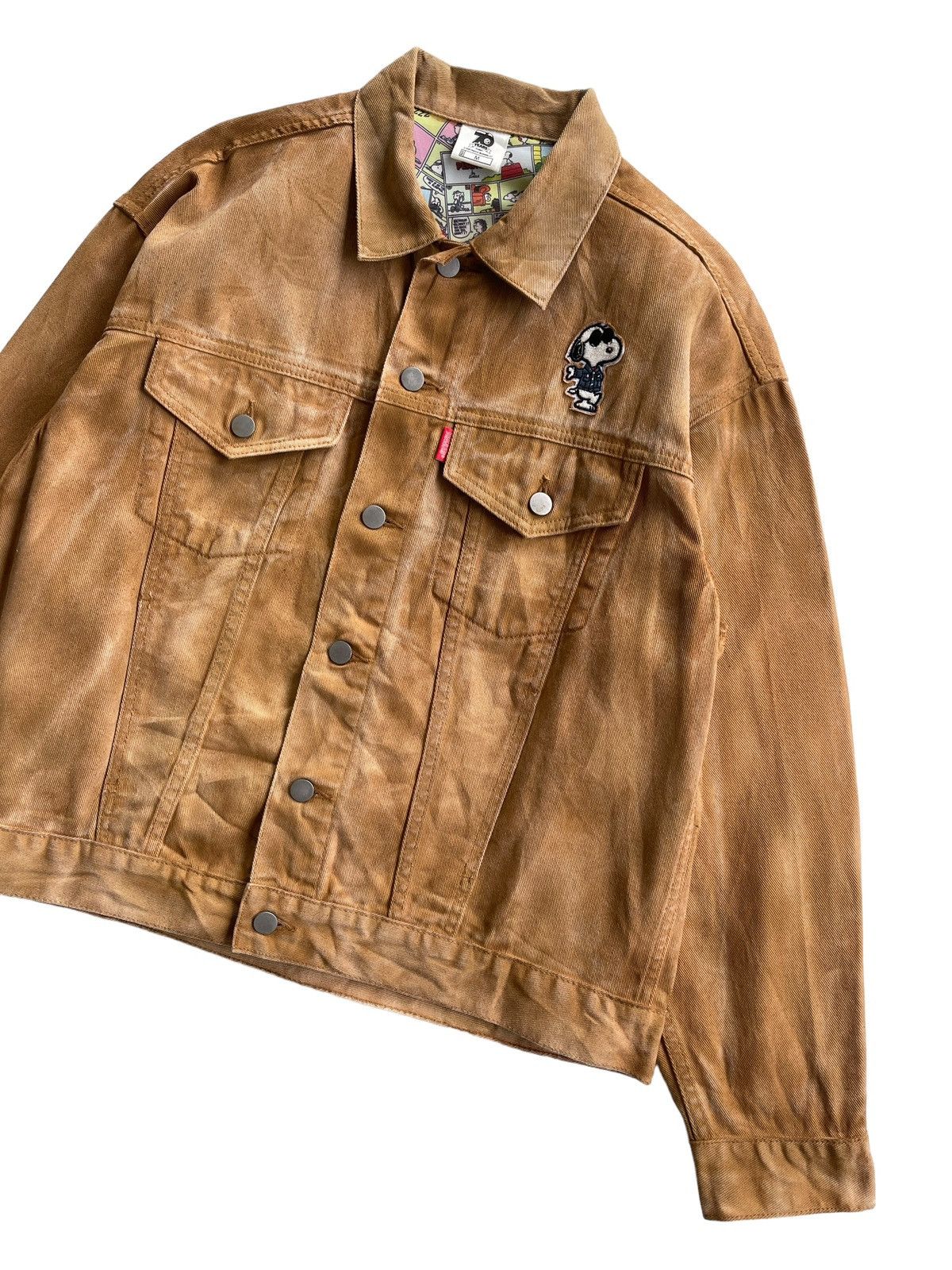Vintage 70 Years Anniversary Snoopy Acidwash Denim Jacket Size US M / EU 48-50 / 2 - 6 Thumbnail