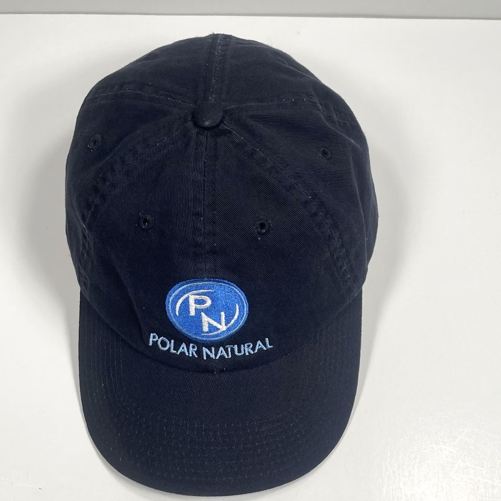 Vintage Hat Adjustable Polar Natural Adult Navy Embroidered StrapBack Baseball Cap Size ONE SIZE - 3 Thumbnail