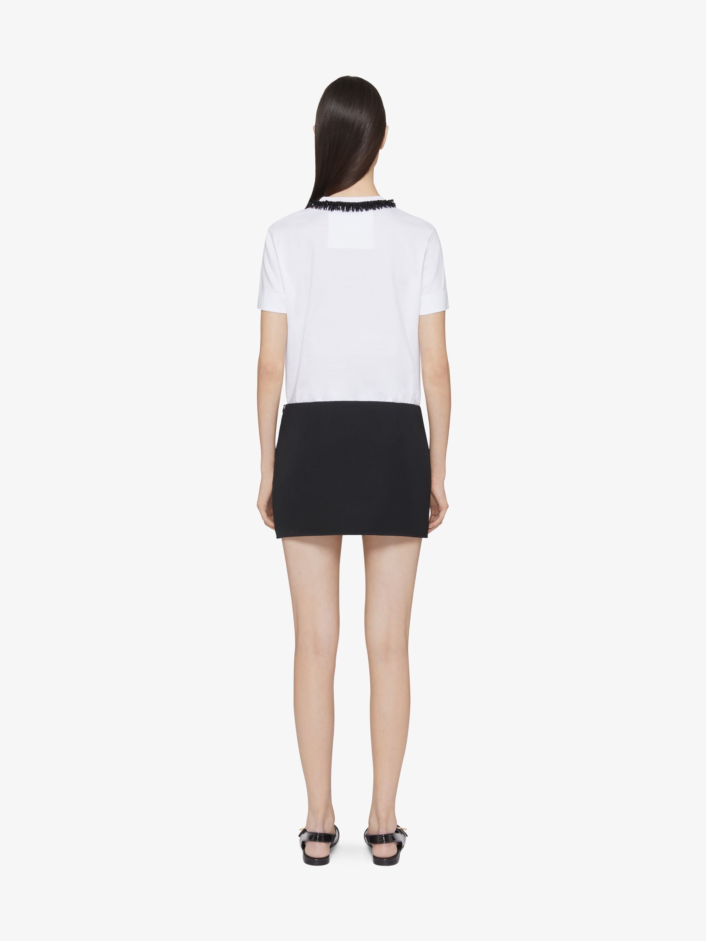 Givenchy o1srvl11e0725 Slim Fit T-Shirt in White Size XS / US 0-2 / IT 36-38 - 4 Thumbnail