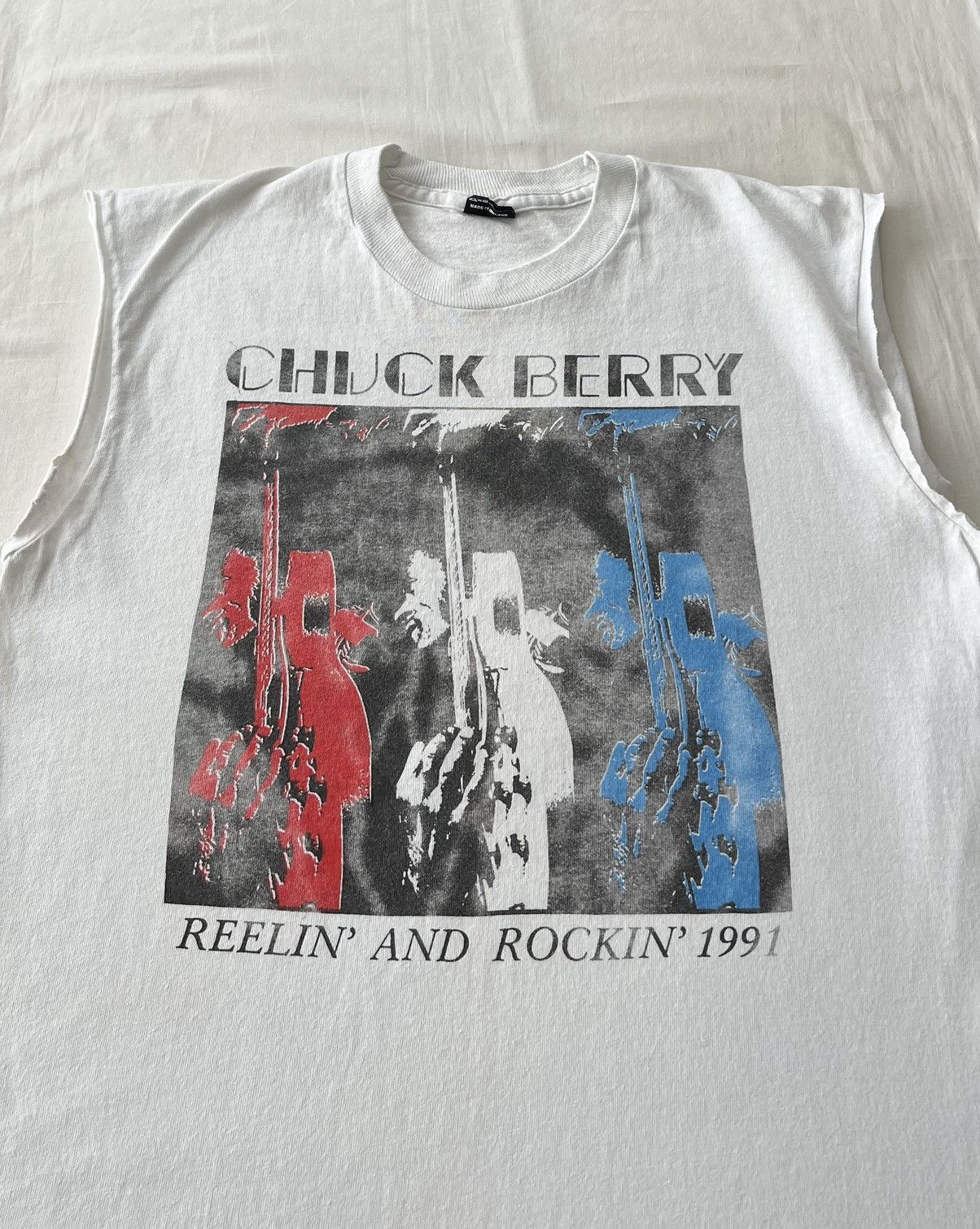 Band Tees Vintage 1991 Chuck Berry Reelin' and Rockin' Tank Top Tshirt Size US L / EU 52-54 / 3 - 3 Thumbnail
