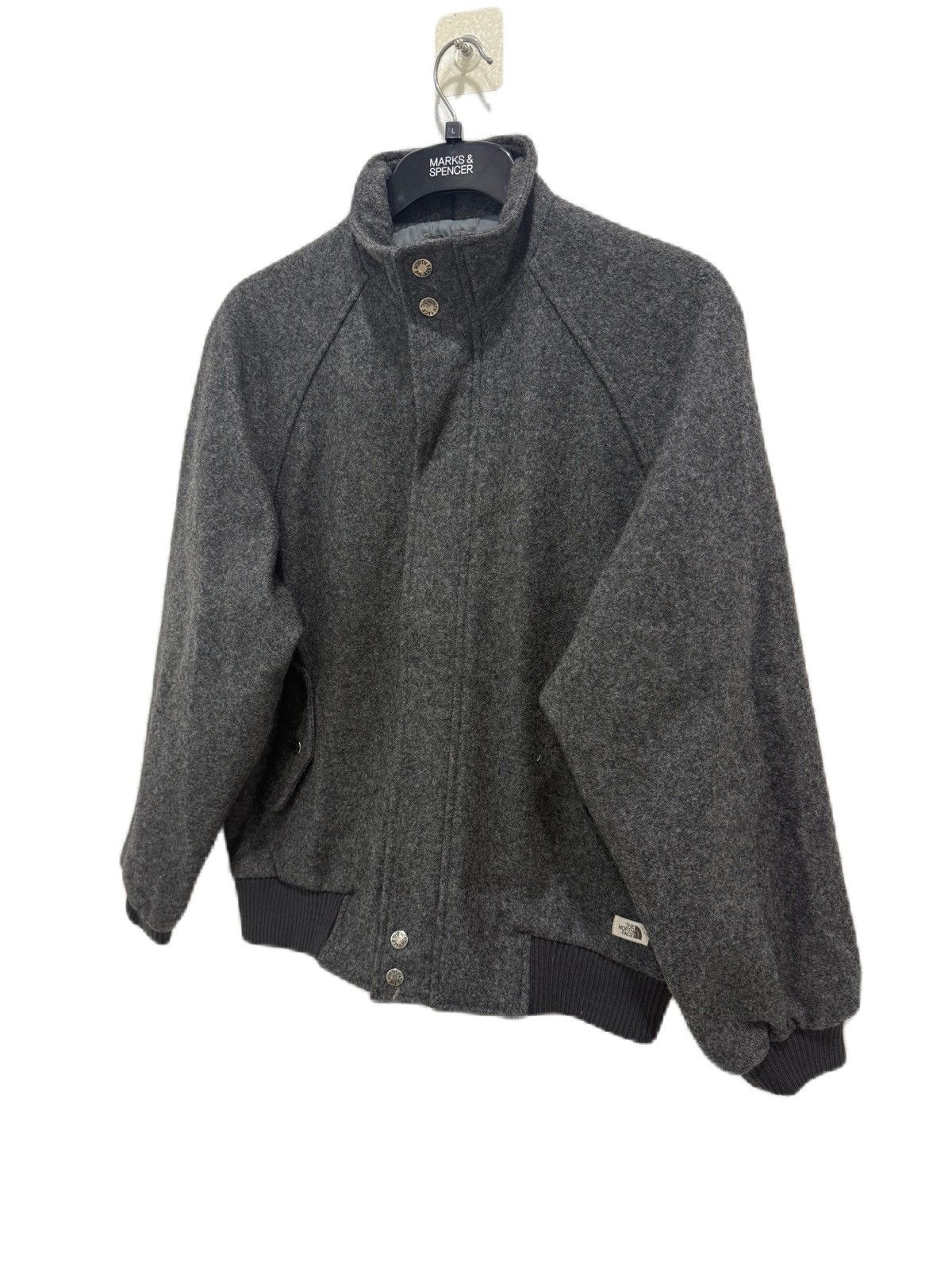 The North Face VINTAGE THE NORTHFACE BOMBER JACKET WOOL JAPAN MADE Size US L / EU 52-54 / 3 - 3 Thumbnail