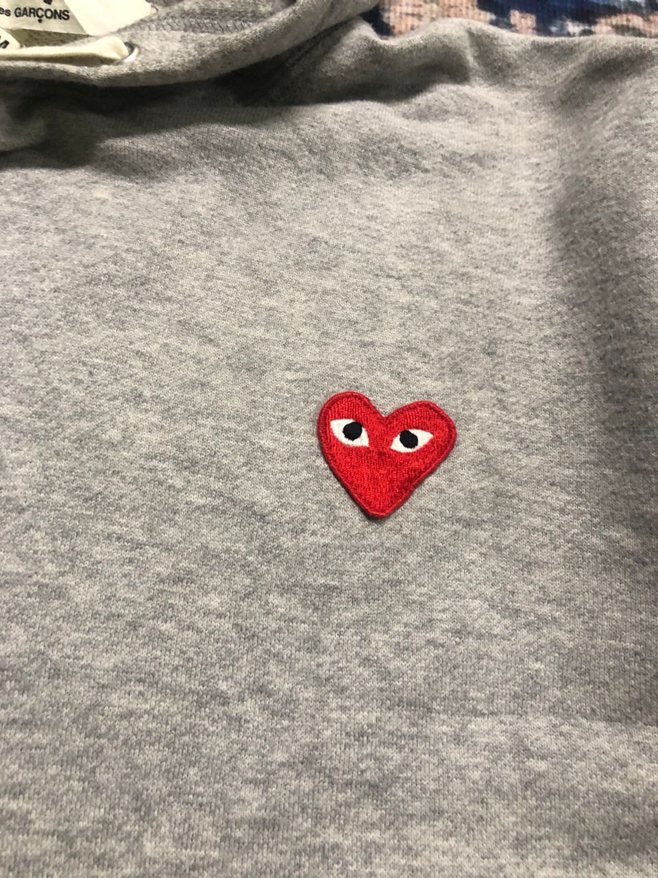 Comme des Garcons PLAY Comme Des Garcons Play Hoodie Fullover Grey AD2012 Size US M / EU 48-50 / 2 - 10 Thumbnail