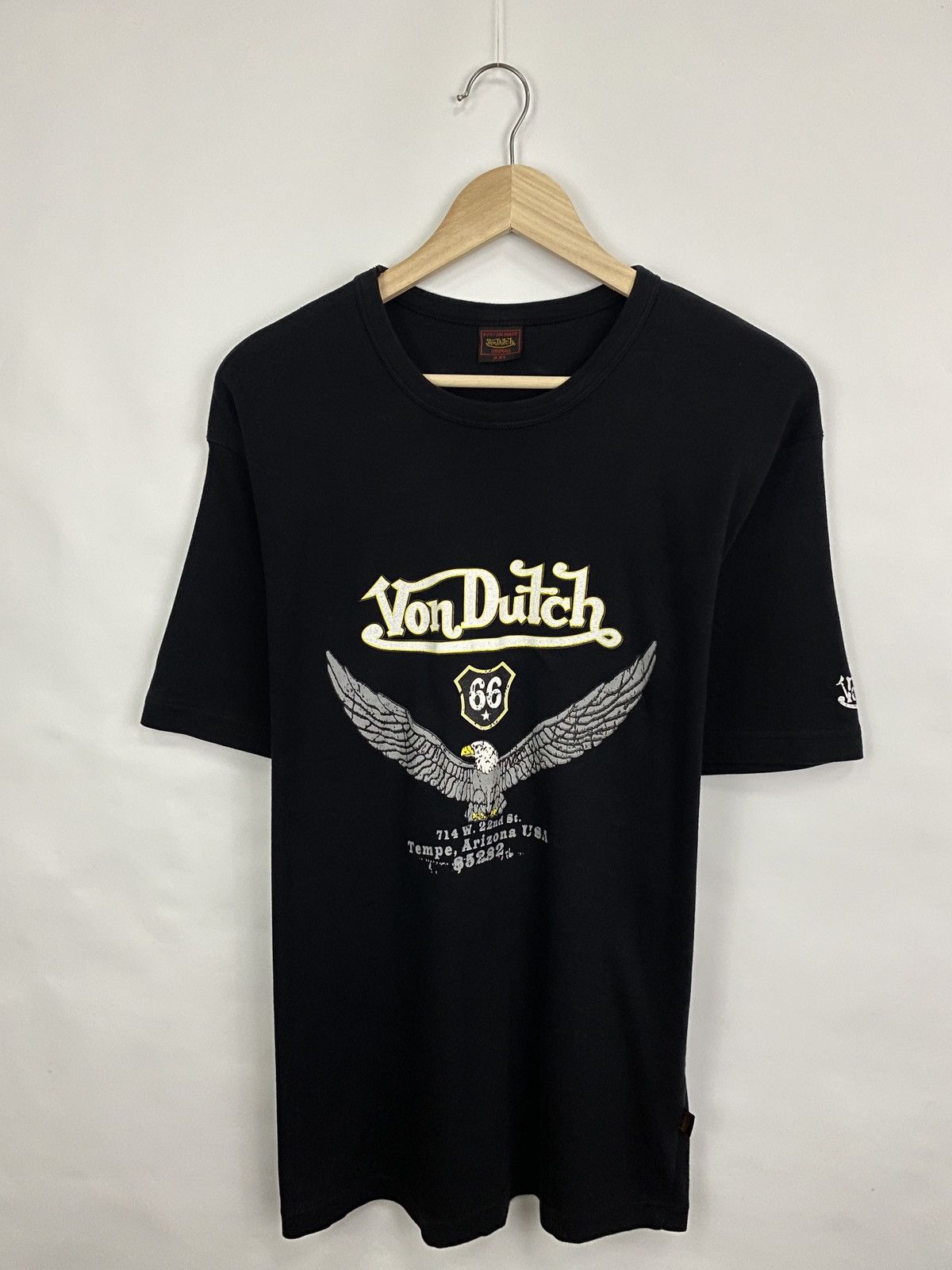 Von Dutch 🇺🇸 Vintage 90s Von Dutch Arizona USA T-Shirt Rare Retro Size US L / EU 52-54 / 3 - 3 Thumbnail