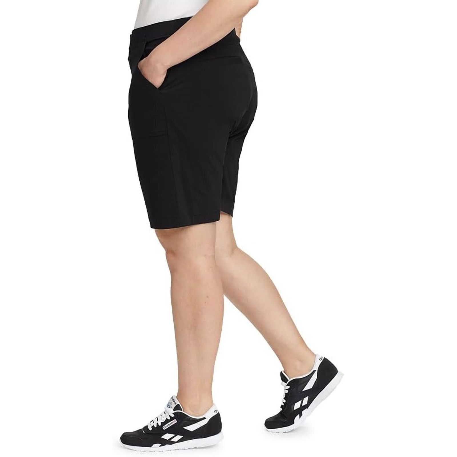 Eddie Bauer New Eddie Bauer Womens Size 12 Black Bermuda Shorts Size 34" / US 12 / IT 48 - 2 Thumbnail