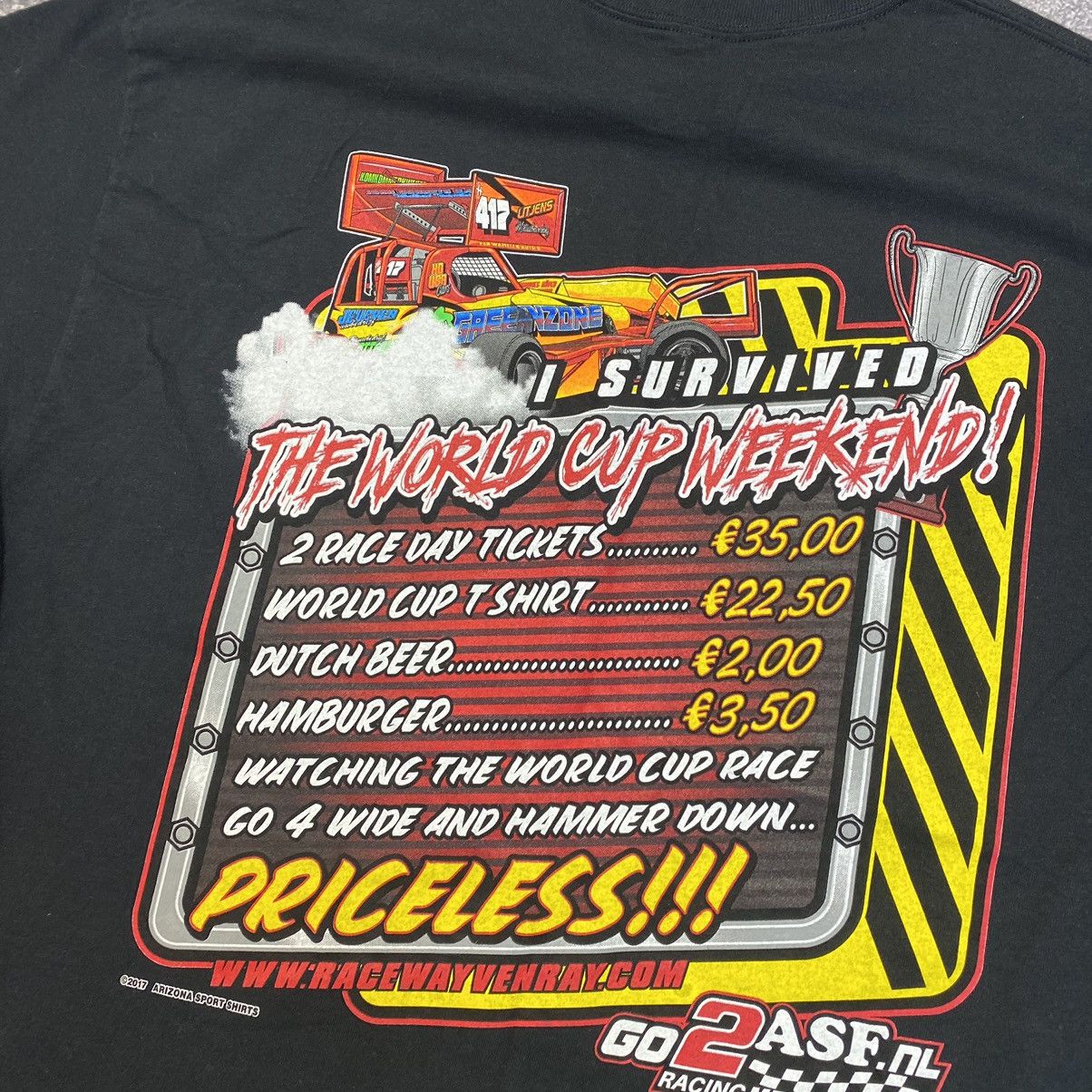 NASCAR Vintage Survived Racing World Championship 2017 nascar tee Size US XL / EU 56 / 4 - 10 Thumbnail