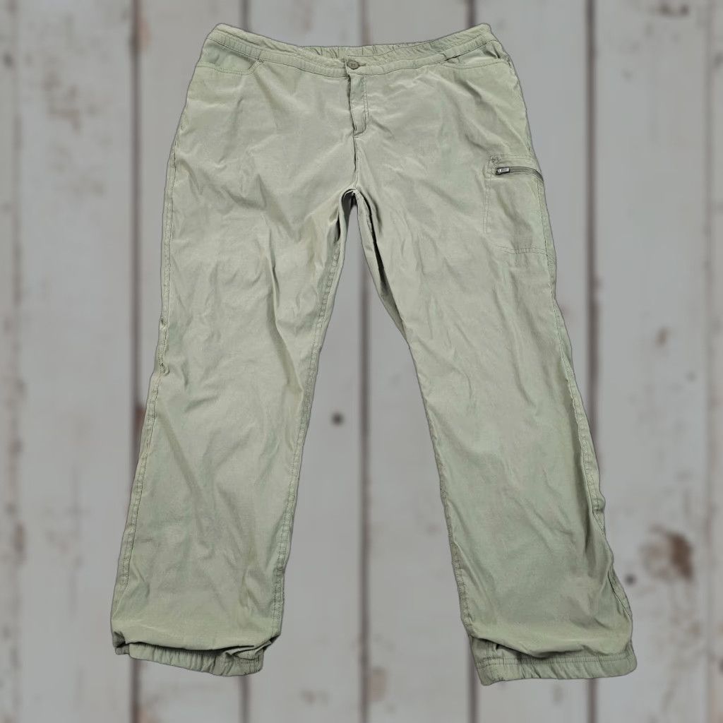 Eddie Bauer Eddie Bauer Pants Womens 2XL Green Fleece-Lined Outdoor Hiking Cargo 39x30 Regular Womens Size 40" / US 18 - 1 Thumbnail