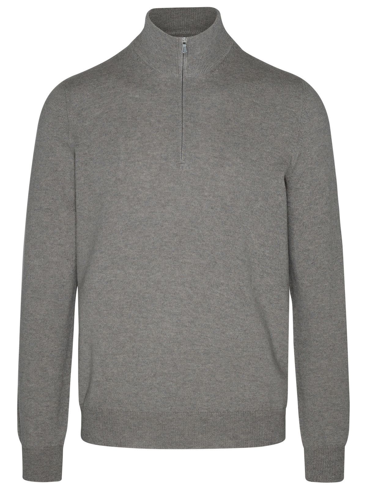 image of Gran Sasso Beige Cashmere Turtleneck Sweater, Men's (Size Large)