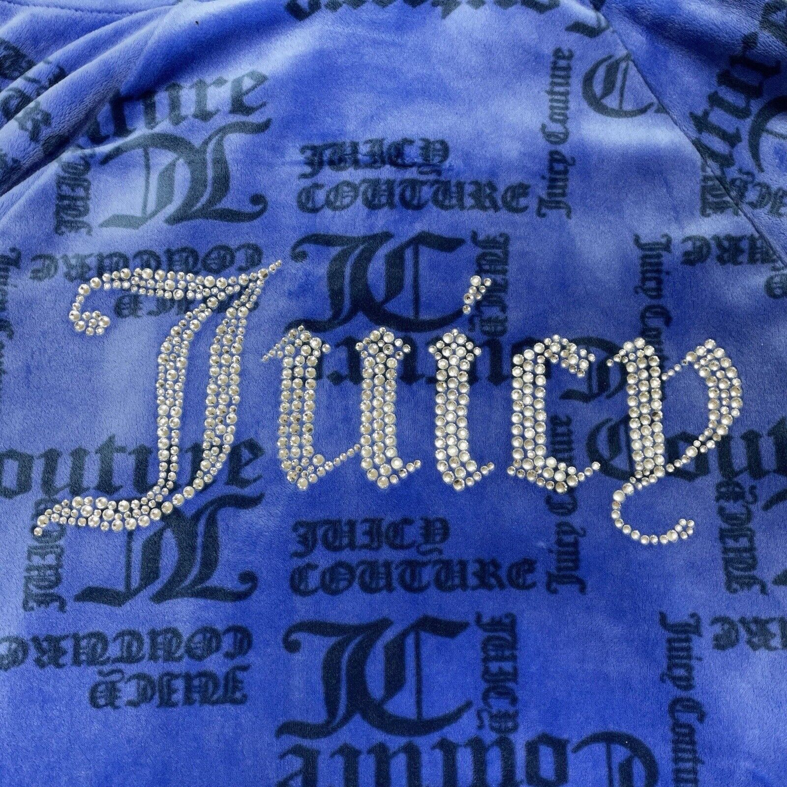 Juicy Couture Juicy Couture Hoodie Cropped Monogram Track Jacket Large Size L / US 10 / IT 46 - 6 Thumbnail