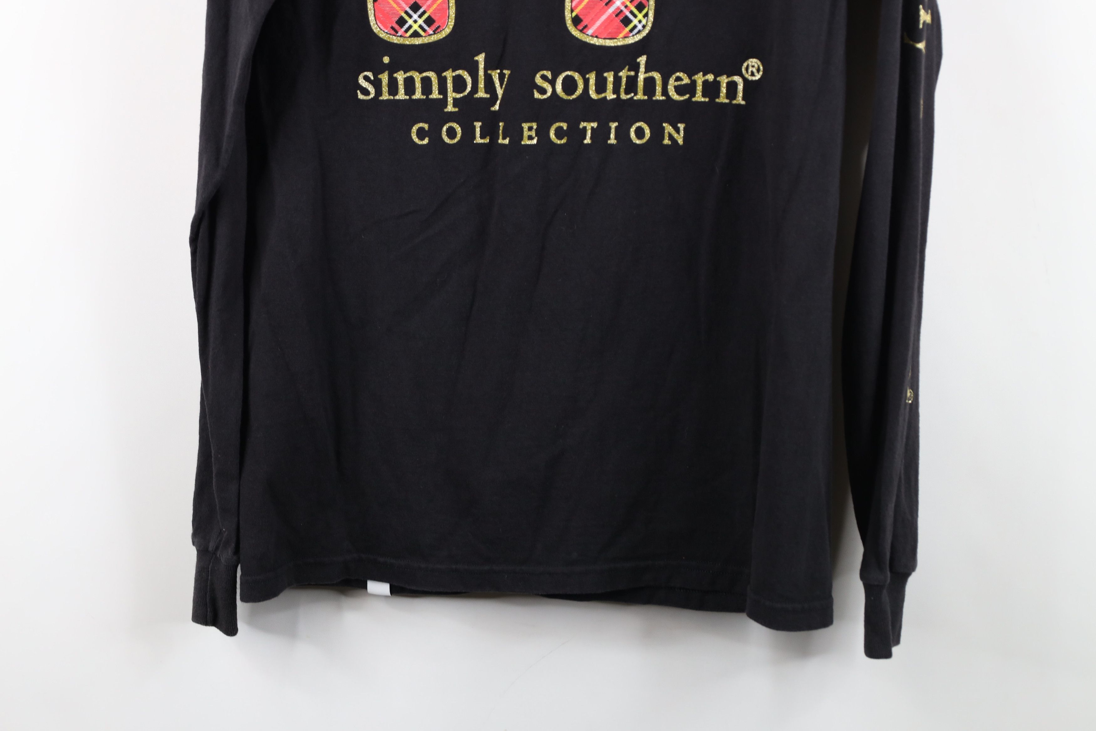 Vintage Simply Southern Collection Elephant Long Sleeve T-Shirt Size S / US 4 / IT 40 - 15 Thumbnail