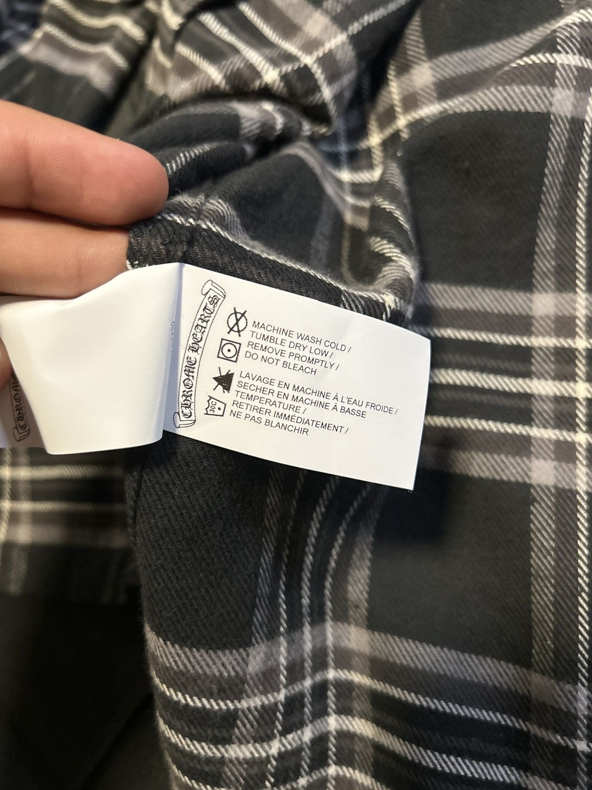 Chrome Hearts Chrome Hearts Black/Grey Plaid Flannel. Size US S / EU 44-46 / 1 - 5 Thumbnail