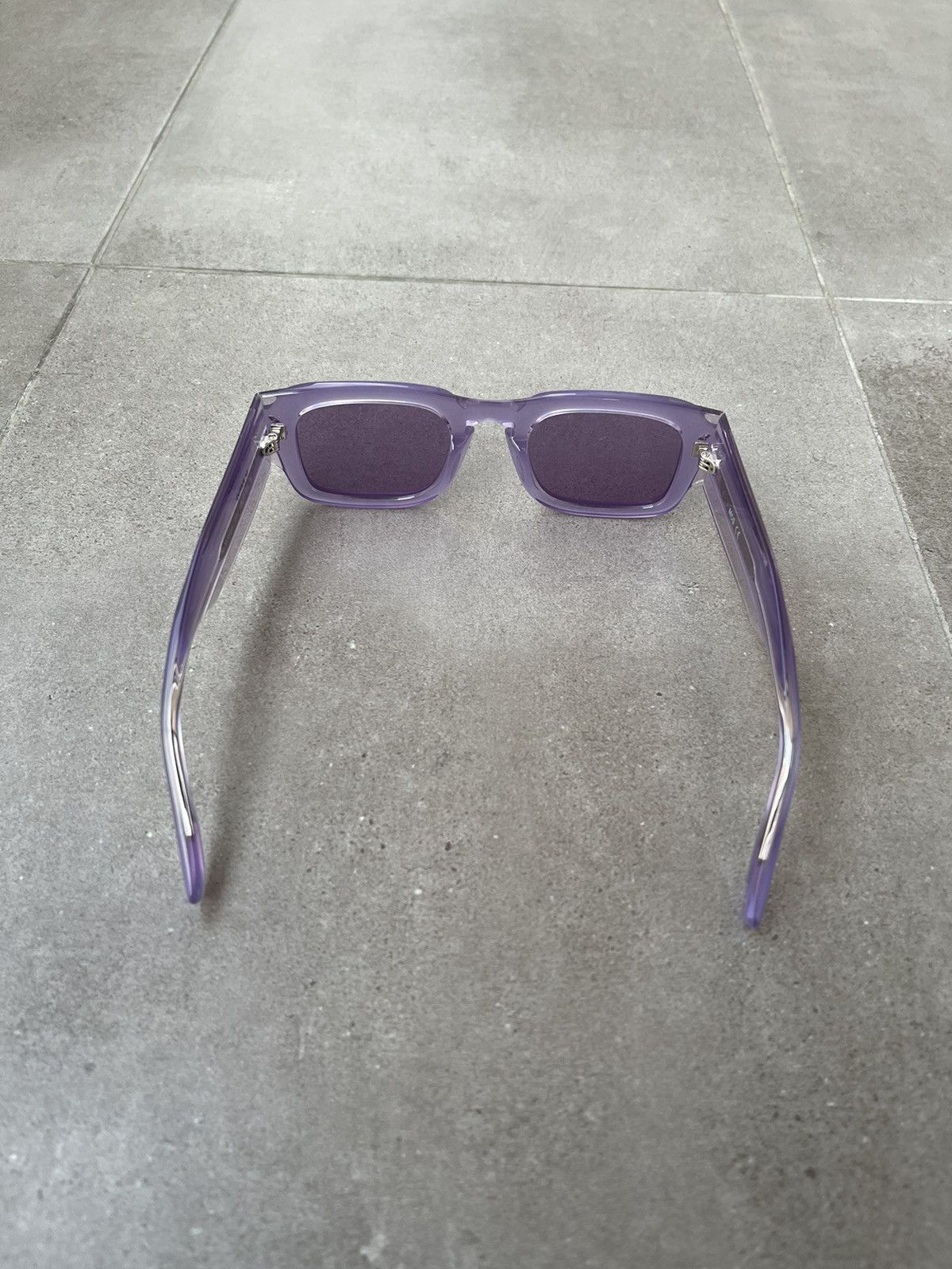 Alexander McQueen × McQ Alexander McQueen !DS! SS23 Alexander Mcqueen MQ0359S Violet Square Sunglasses Size ONE SIZE - 13 Thumbnail