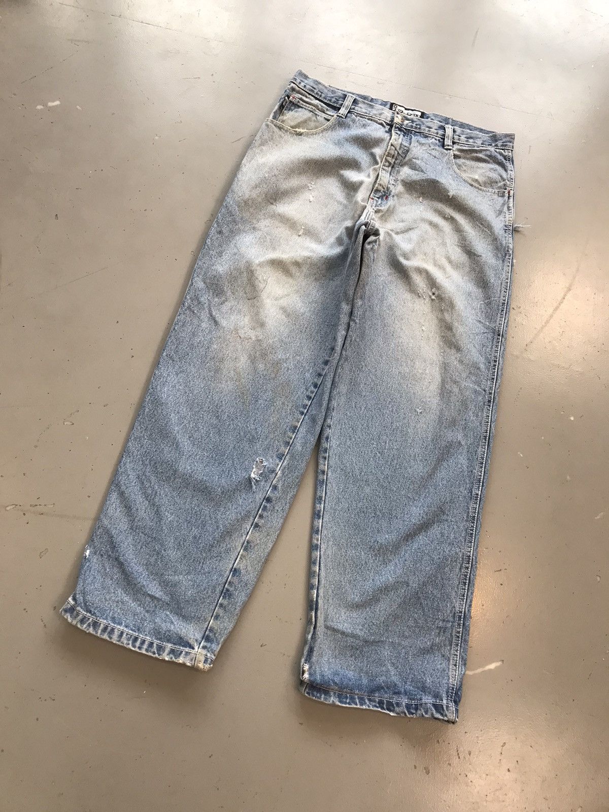Southpole × Vintage Vintage Southpole white tab baggy fit denim Size US 38 / EU 54 - 2 Thumbnail