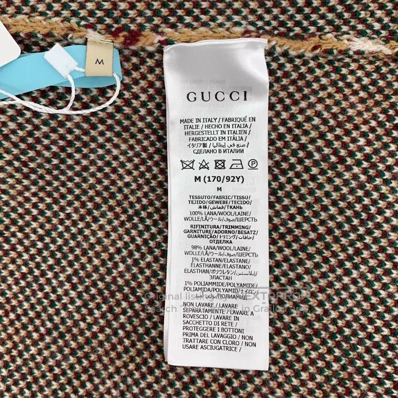 Gucci Gucci Colour block logo jacquard full print wool round nec Size M / US 6-8 / IT 42-44 - 8 Thumbnail