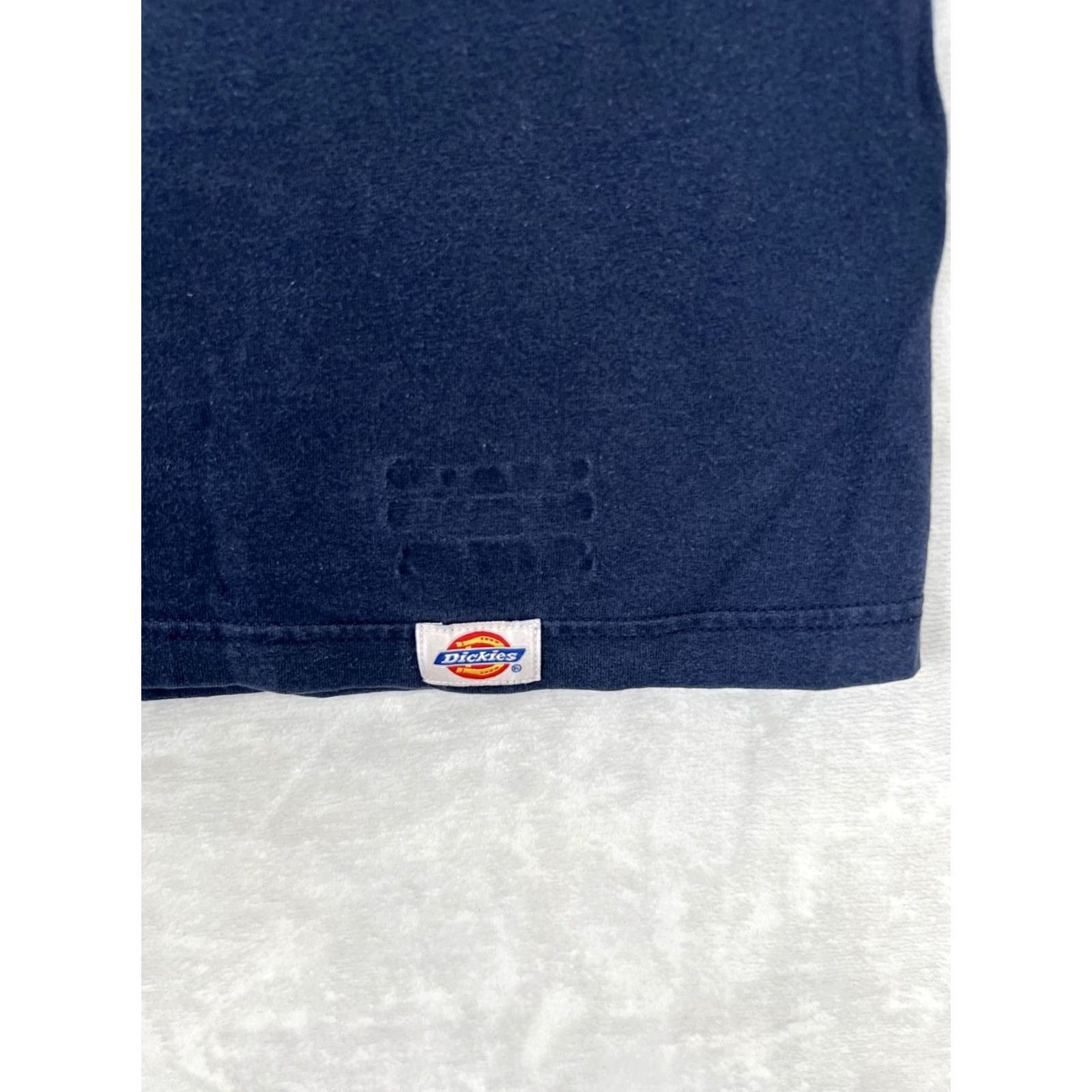 Dickies VINTAGE Dickies Blue Pocket T-Shirt XL Crew Neck Short Sleeve Men Regular Cotton Grunge 90s Pockets Size US XL / EU 56 / 4 - 2 Thumbnail