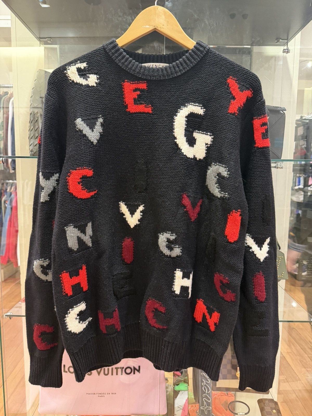 Givenchy Givenchy Letters Knit Sweater Size US M / EU 48-50 / 2 - 1 Thumbnail