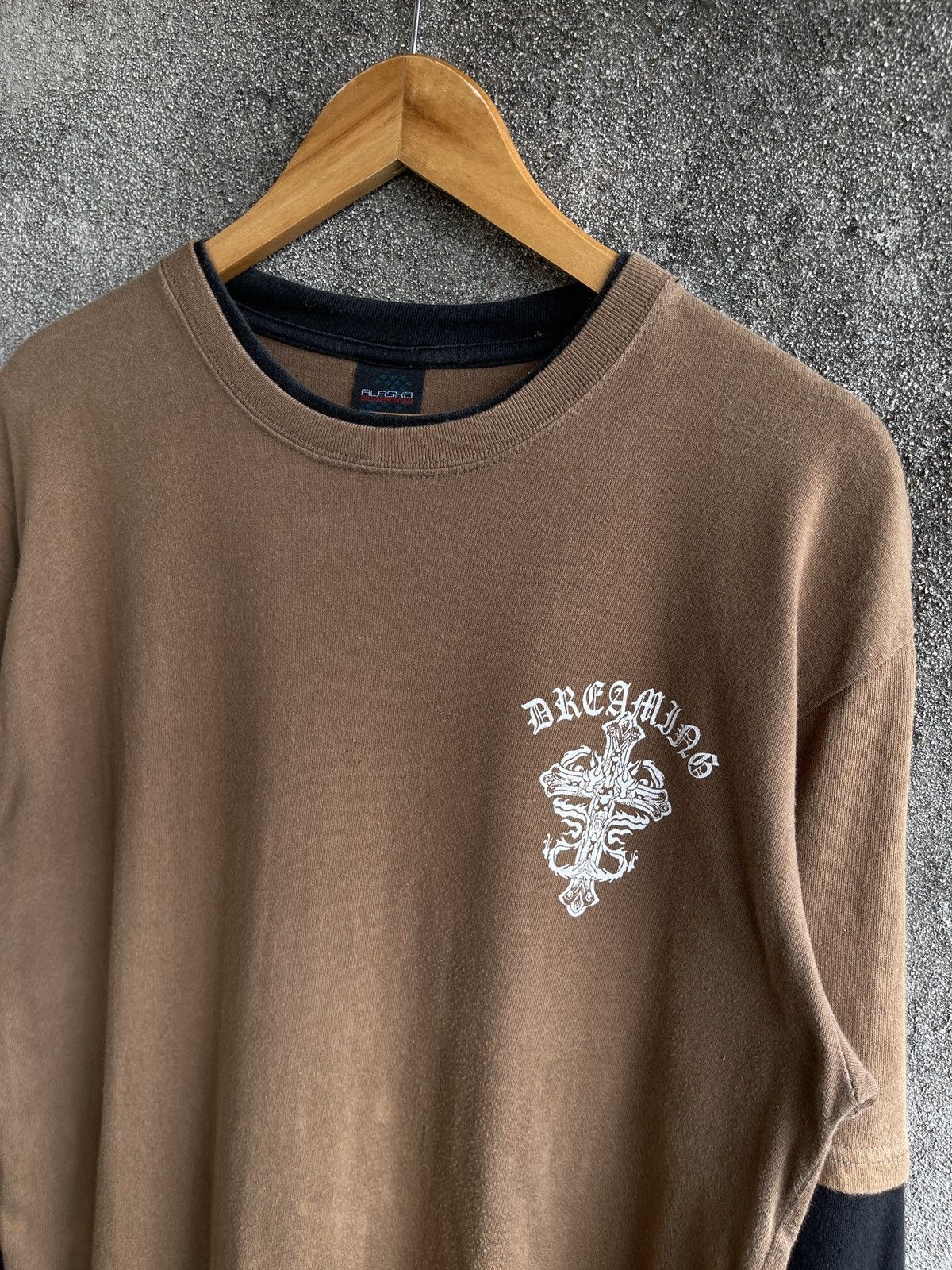 If Six Was Nine × L7 Real Hip × Le Grande Bleu (L.G.B.) Vintage’90s🔥DREAMING🔥Raglan Long Sleeve Tshirt Size US L / EU 52-54 / 3 - 3 Thumbnail