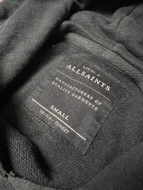 Allsaints AllSaint Black Oversize Hoodie "Griffin Hoody" Short Sleeve Size US S / EU 44-46 / 1 - 4 Thumbnail