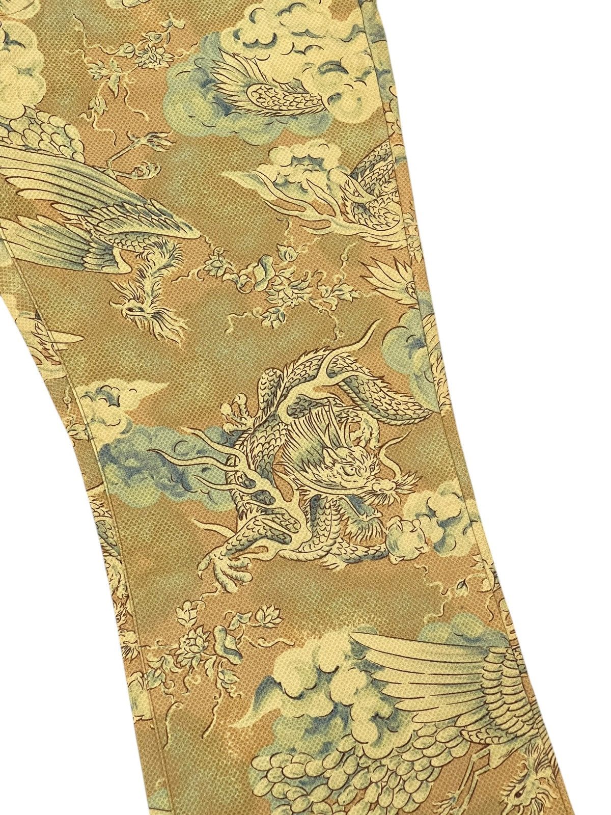 Japanese Brand Flare Jeans Men’s Batsu Fullprinted Dragons Boot Cut 4🟦0 Size US 32 / EU 48 - 5 Thumbnail