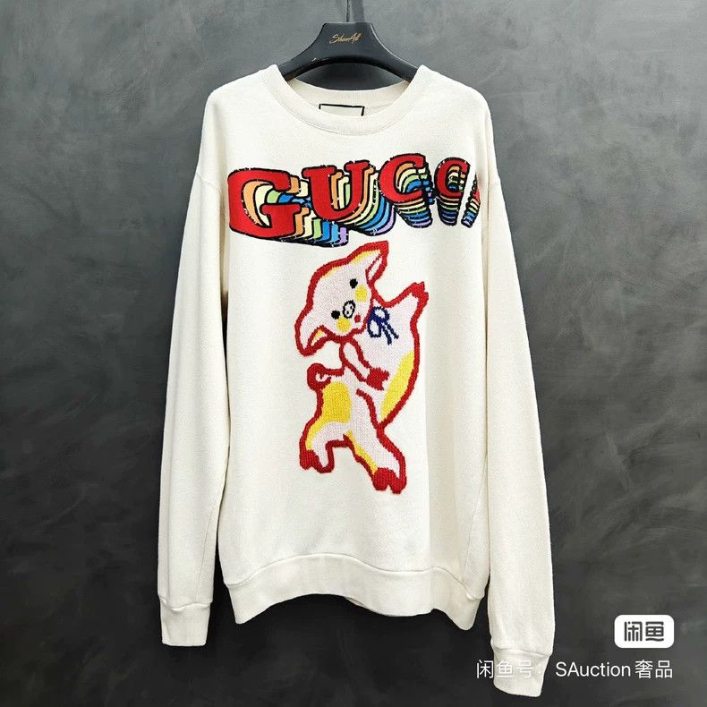Gucci Gucci Year of the Pig Limited Knitted Piglet Sweatshirt 250 Size US L / EU 52-54 / 3 - 1 Thumbnail