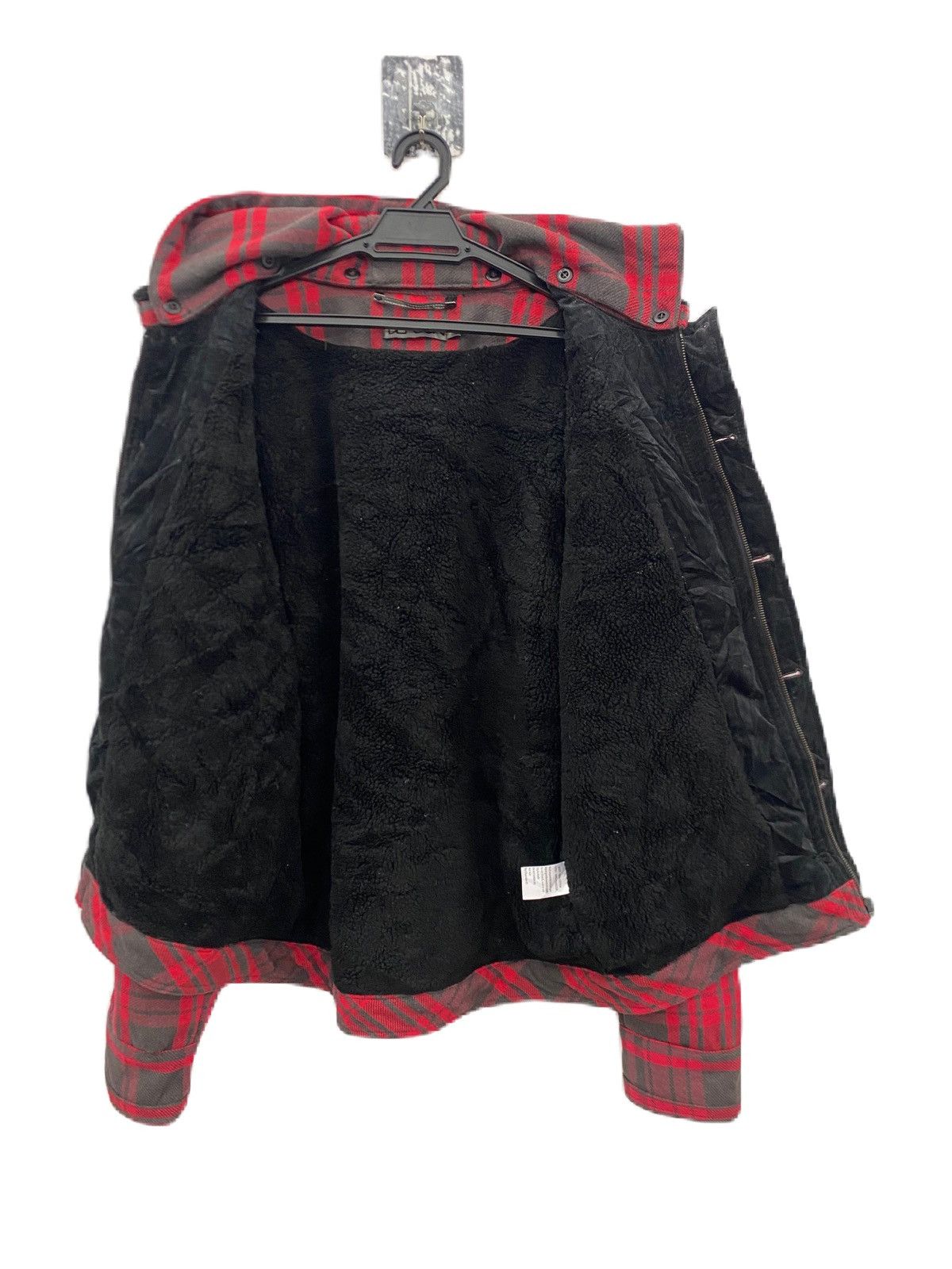 Japanese Brand × KMRii Plaid Jacket Sherpa Inside Deconstructed Jacket With Hoodies Size US XL / EU 56 / 4 - 5 Thumbnail