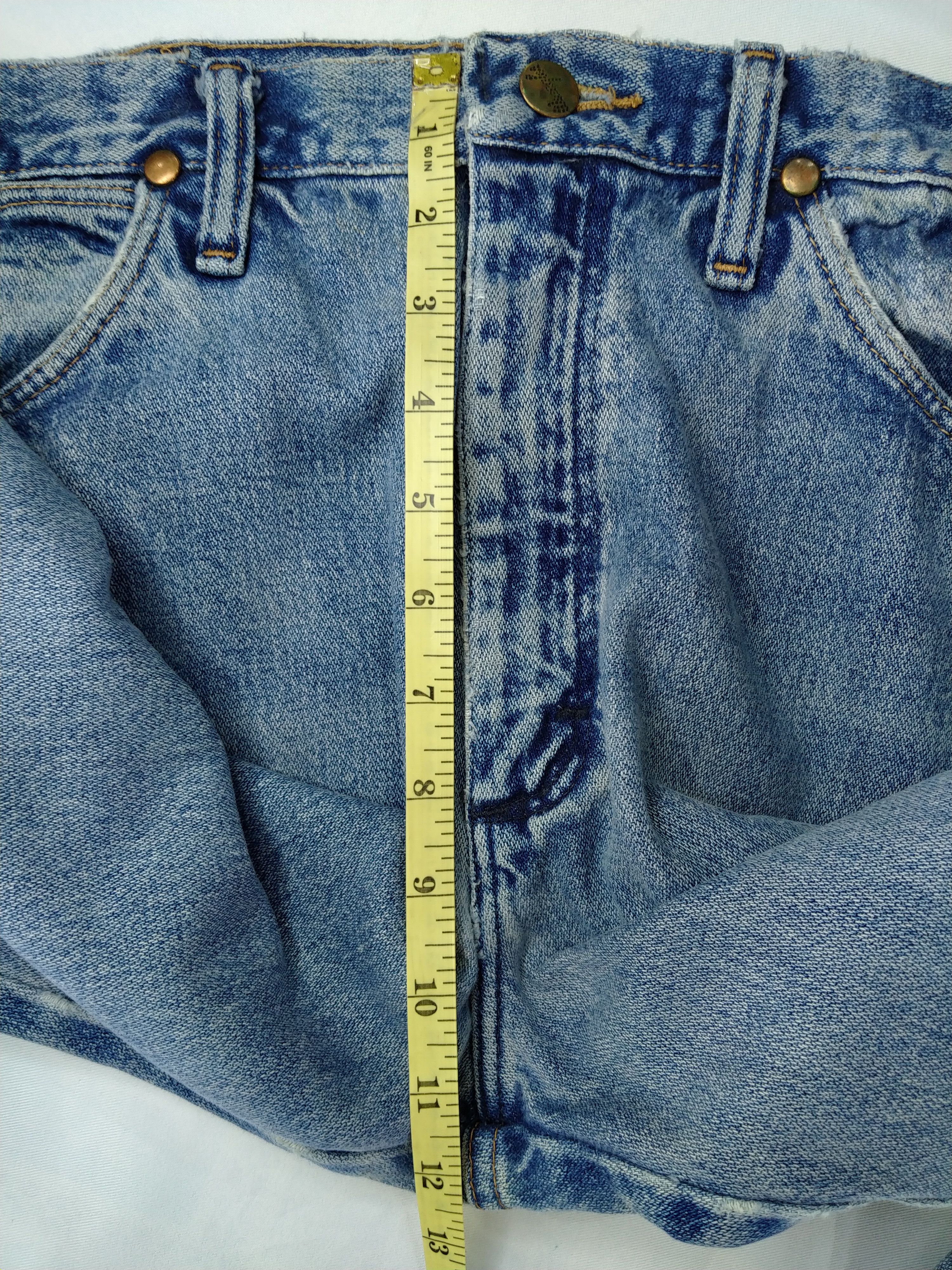 Japanese Brand Vintage Wrangler Distressed Blue Denim 29x34 -JN413 Size US 29 - 6 Thumbnail