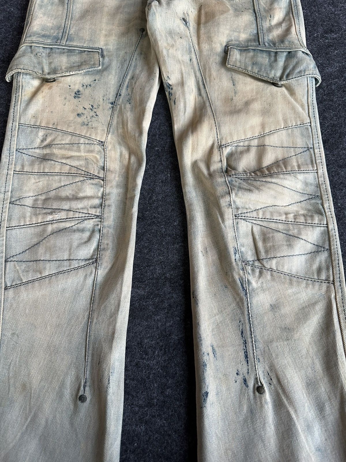 Diesel Diesel Biker Denim Dirty Mudwash Paint Design 30x34 D521 Size US 29 - 4 Thumbnail