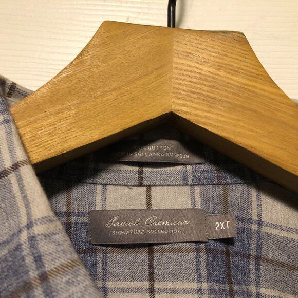 Daniel Hechter Daniel Cremieux big & tall men's cotton casual shirt 2XLT Size US XXL / EU 58 / 5 - 3 Thumbnail