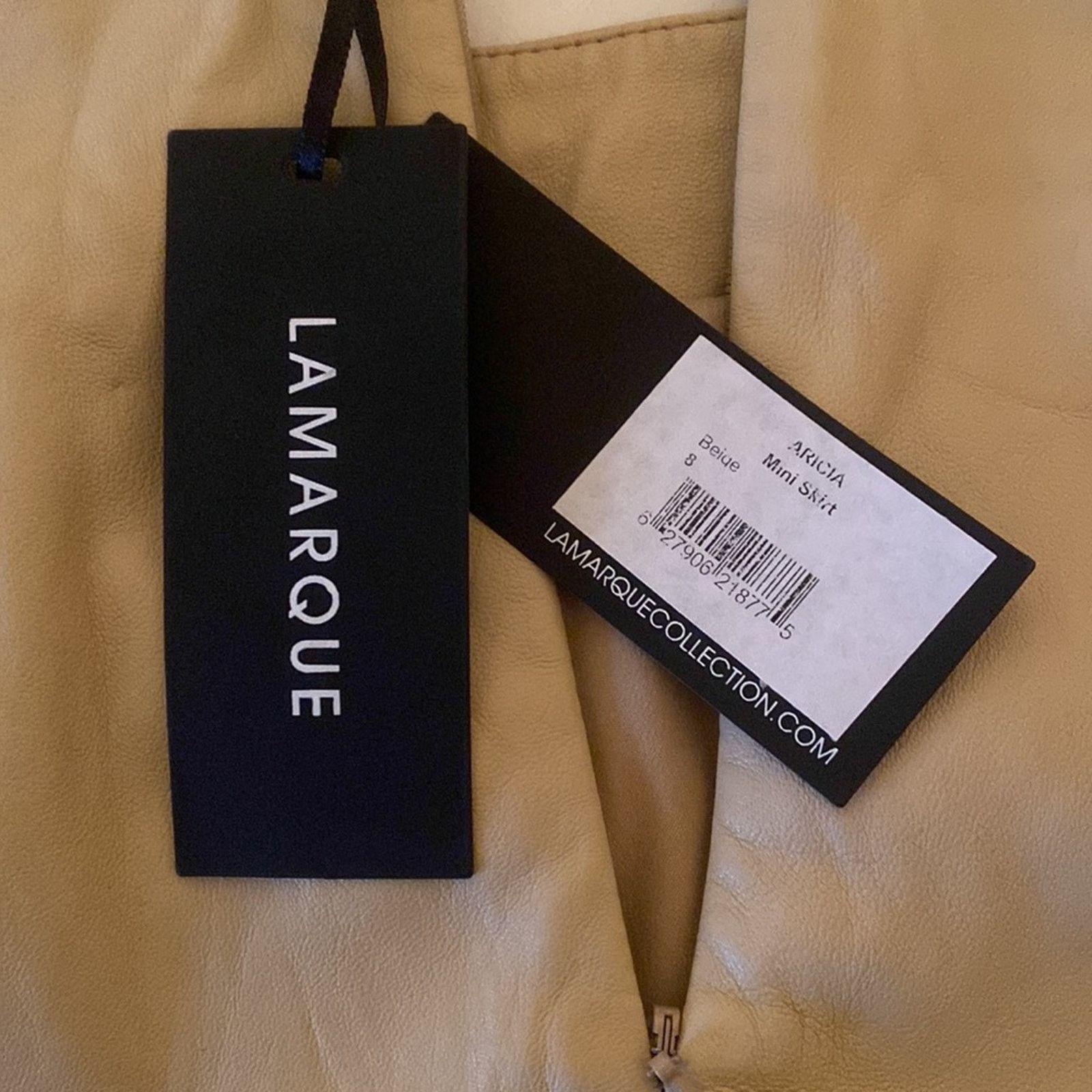 LAMARQUE LAMARQUE x REVOLVE Aricia Skirt BEIGE NWT Size 8 Size 30" / US 8 / IT 44 - 3 Thumbnail