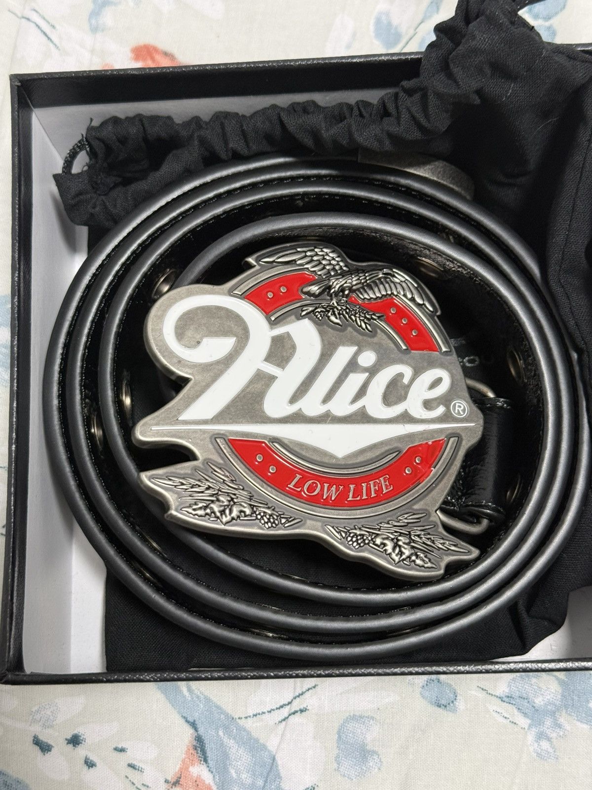 Alice Hollywood Alice Hollywood Blistered Chopper Belt Black
