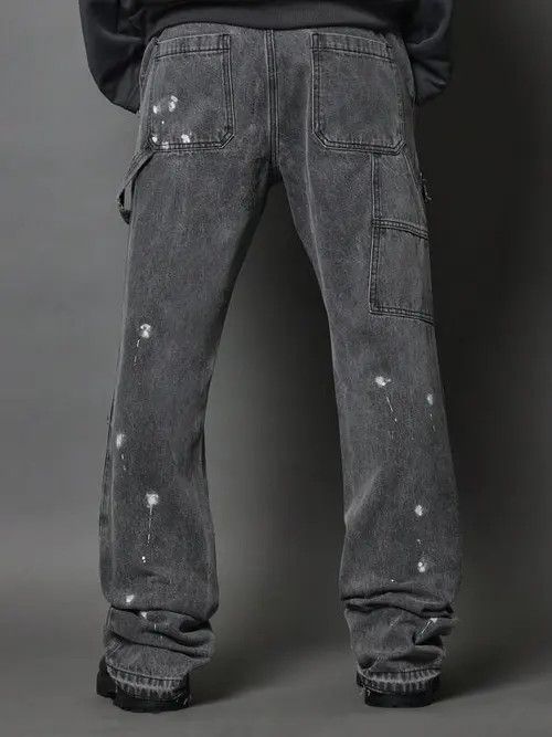 Japanese Brand Paint Splash Flare Fit Jean Size US 32 / EU 48 - 4 Thumbnail