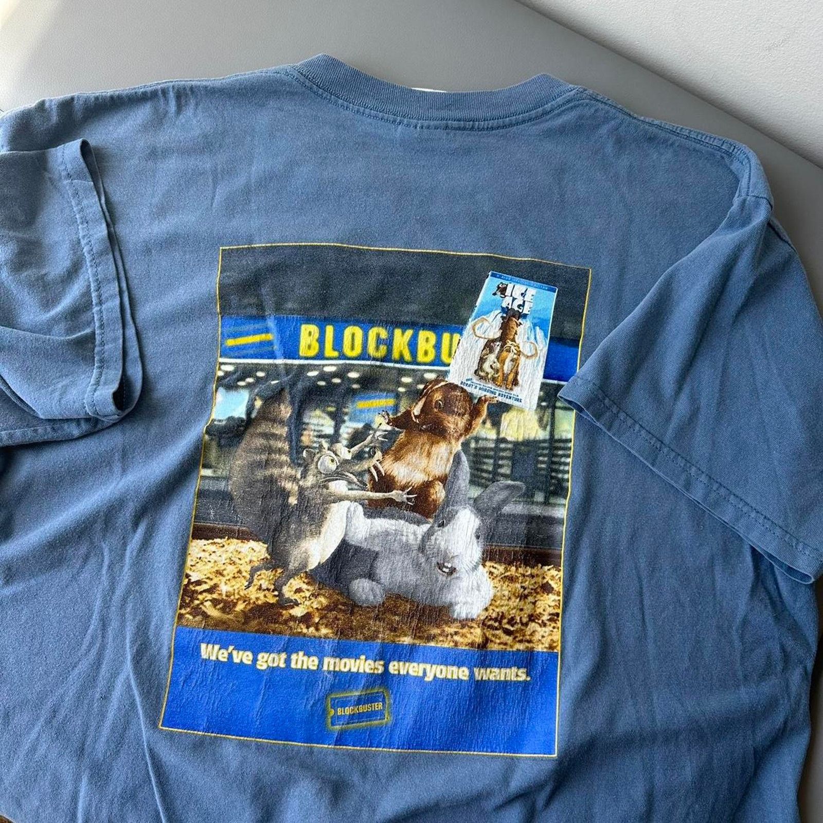 Vintage Rare Vintage 00s Ice Age Blockbuster Movie Graphic Shirt Size US XL / EU 56 / 4 - 8 Thumbnail