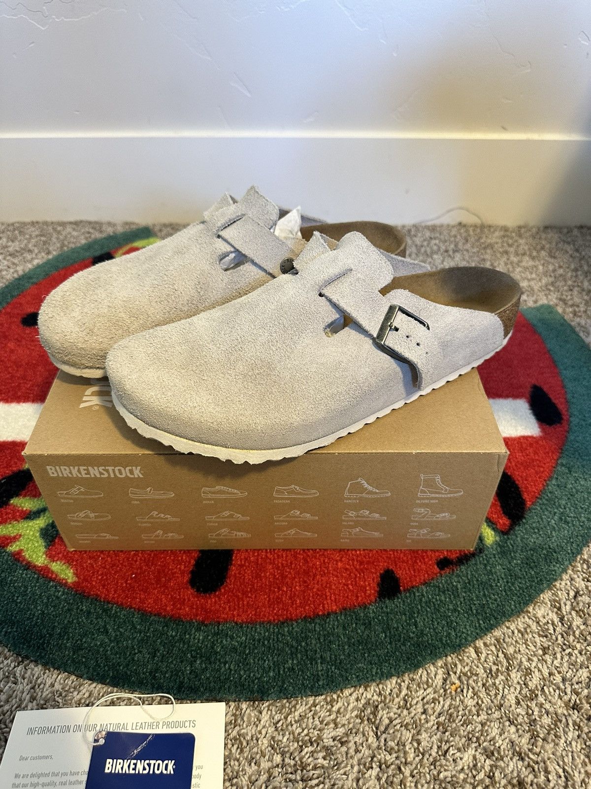 Stussy Stussy Brikenstock Boston Clog "Bone" Size 12 | Grailed