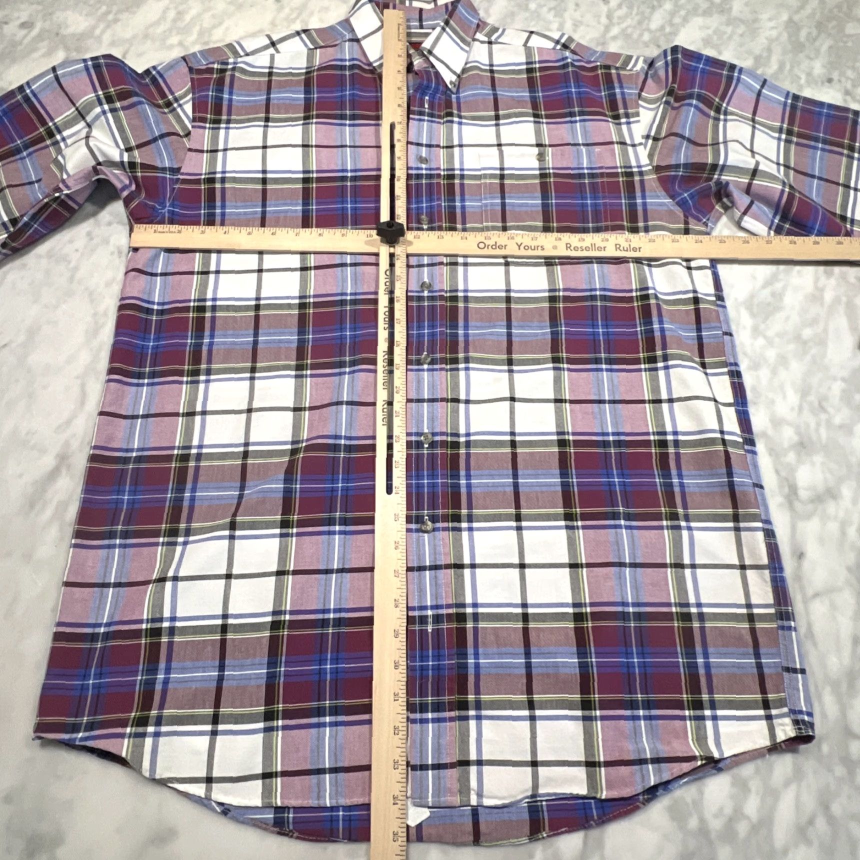 Wrangler Wrangler TwentyX Shirt Mens XL Multicolor Western Plaid Ranch Rodeo-Great Colors Size US XL / EU 56 / 4 - 7 Thumbnail