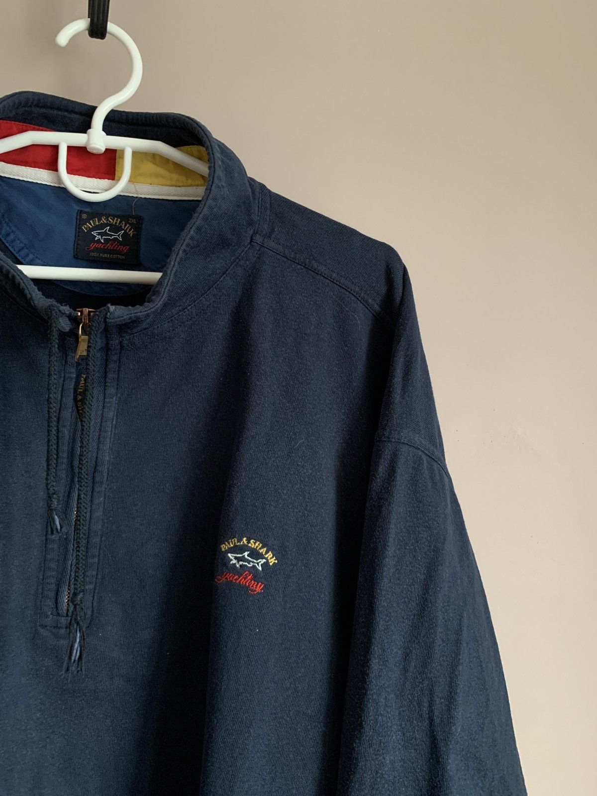 Paul & Shark Paul & Shark 1/4 Zip Pullover Sweatshirt Jumper Cotton XXL Size US XXL / EU 58 / 5 - 4 Thumbnail