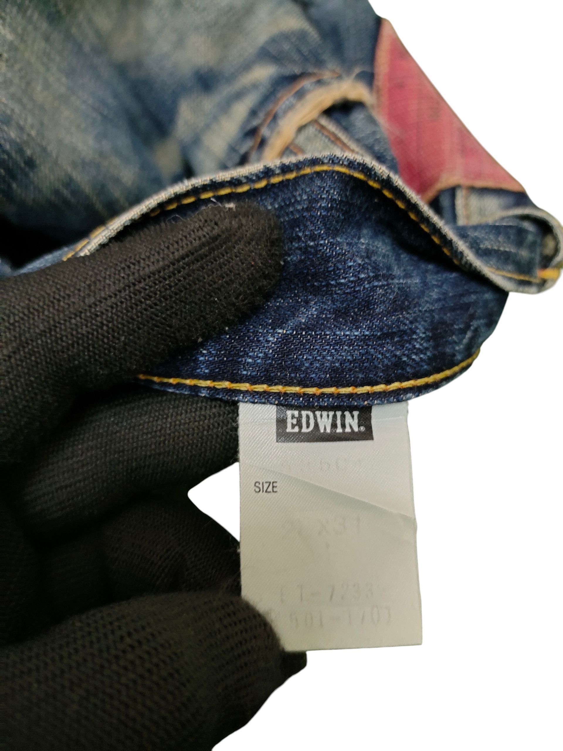 Comme des Garcons × Undercover Vintage Edwin 504 Japan Clawmark Distress Loose Denim Jeans Size US 29 - 11 Thumbnail