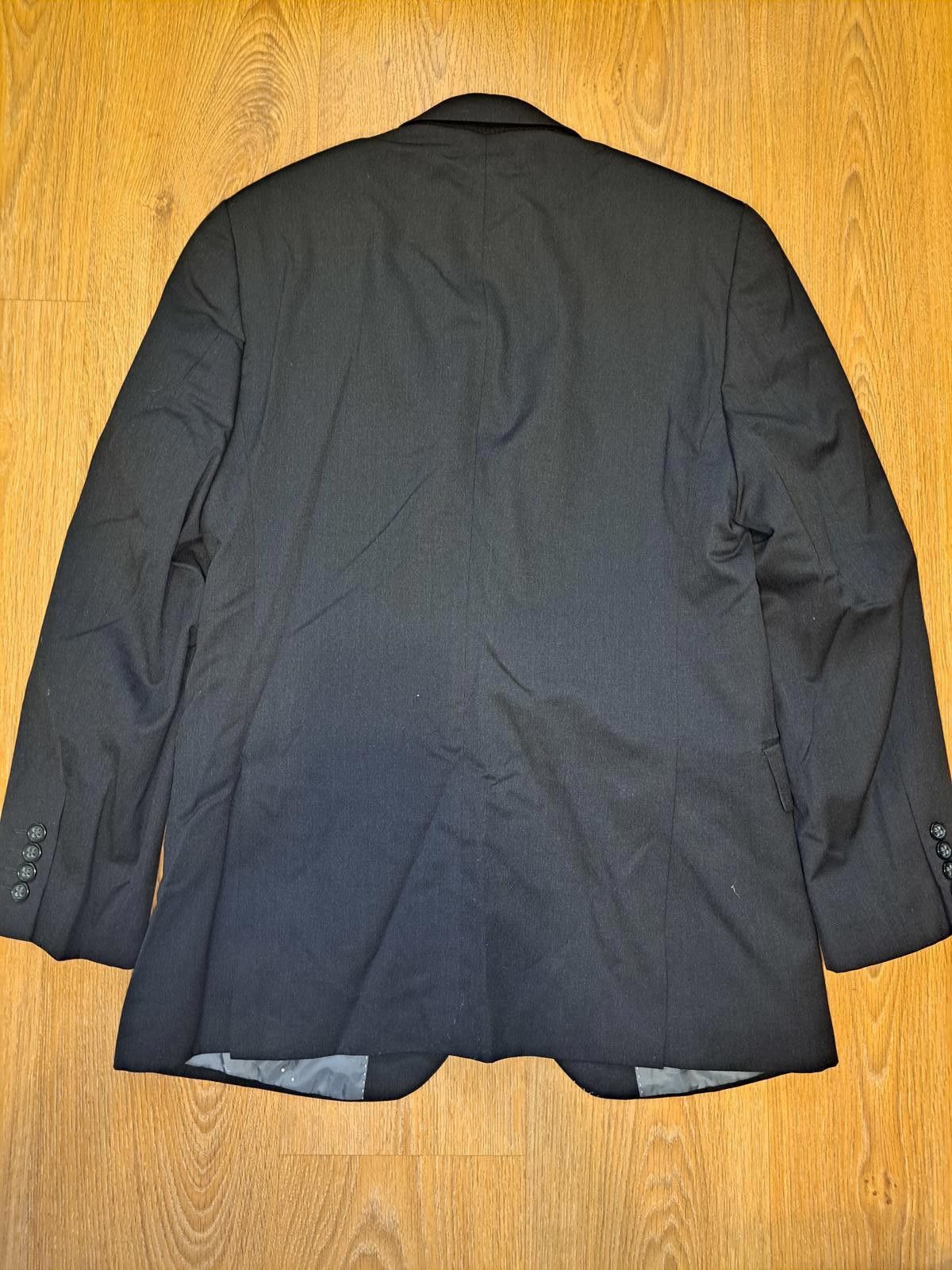 Stafford Stafford Suit Jacket Mens 38R Black Wool Blazer Sport Coat Size 38R - 9 Thumbnail