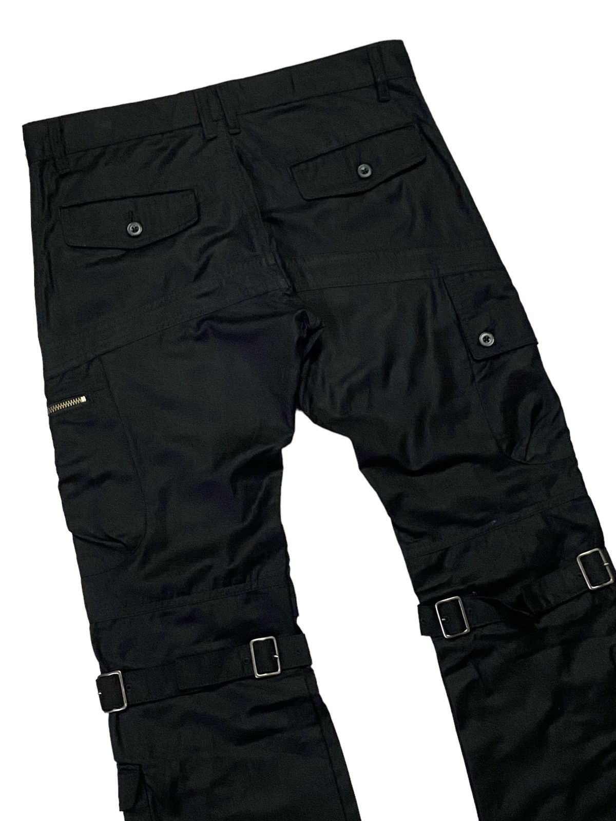 If Six Was Nine × Japanese Brand × semanticdesign Rare🔥Semantic Design Shiny MultiPocket Bondage Pants Size US 31 - 18 Thumbnail