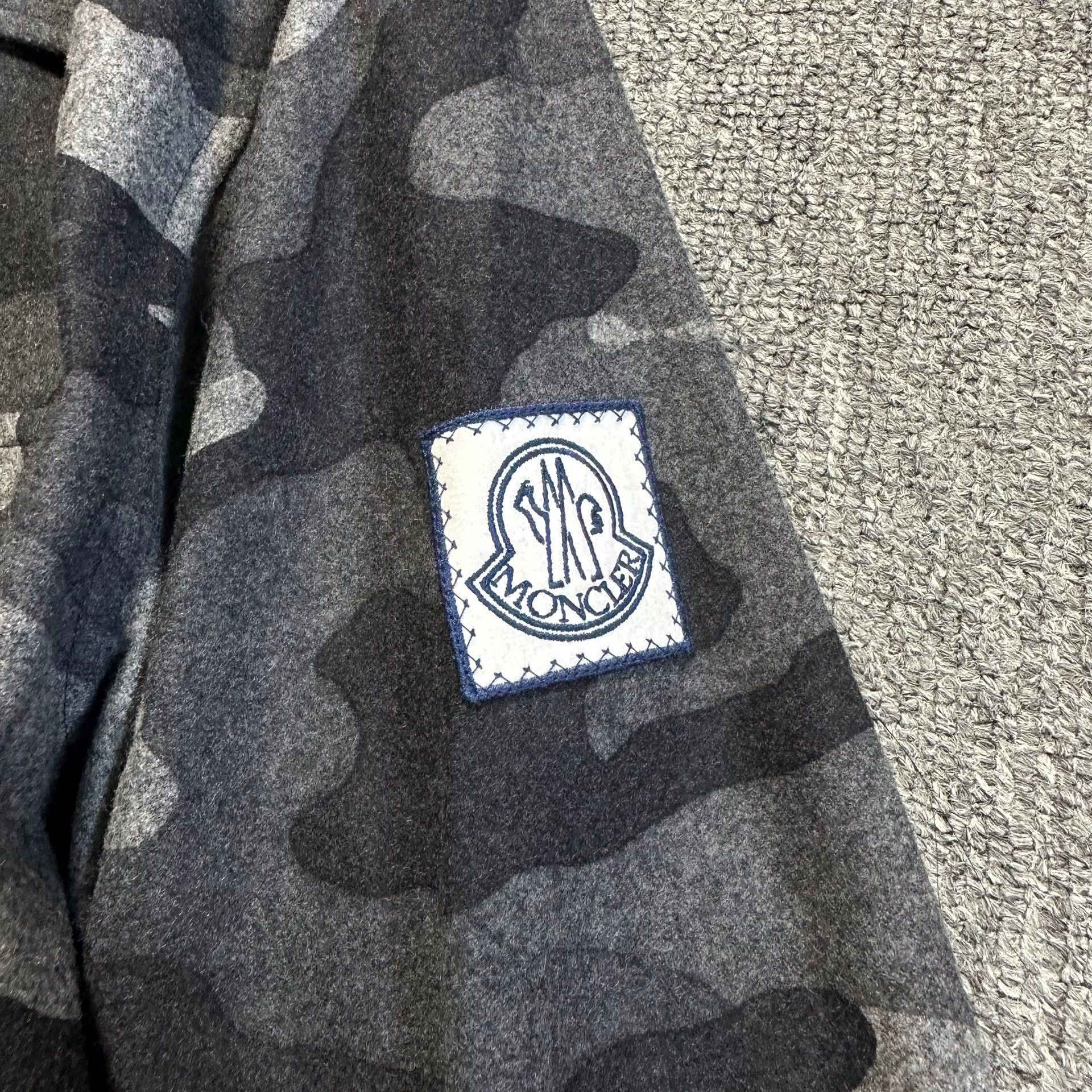 Moncler Genius Moncler Thom Browne Camouflage Wool Jacket Size US M / EU 48-50 / 2 - 2 Thumbnail