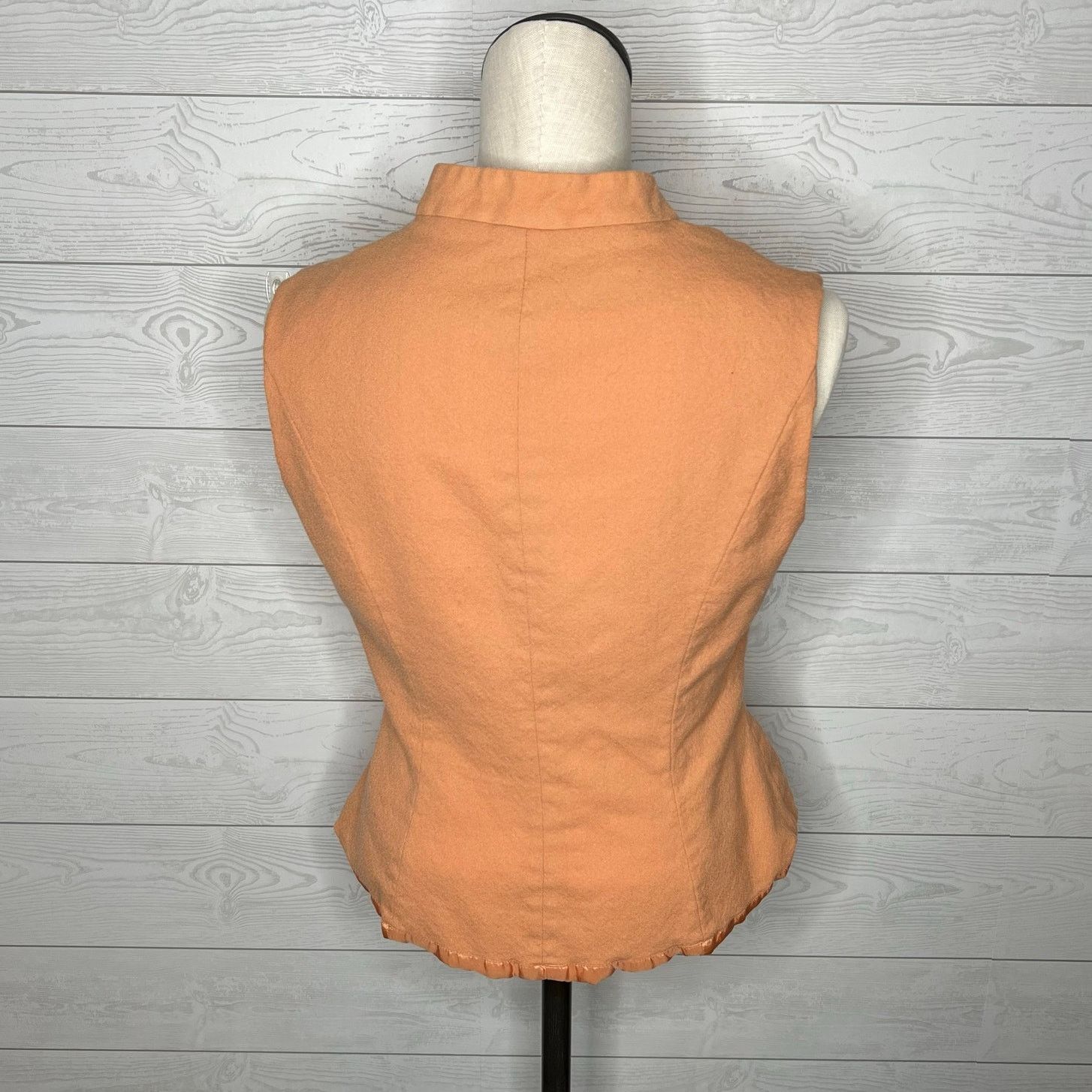 Other vintage 70s peach button front vest mandarin collar size 10 Size L / US 10 / IT 46 - 3 Thumbnail
