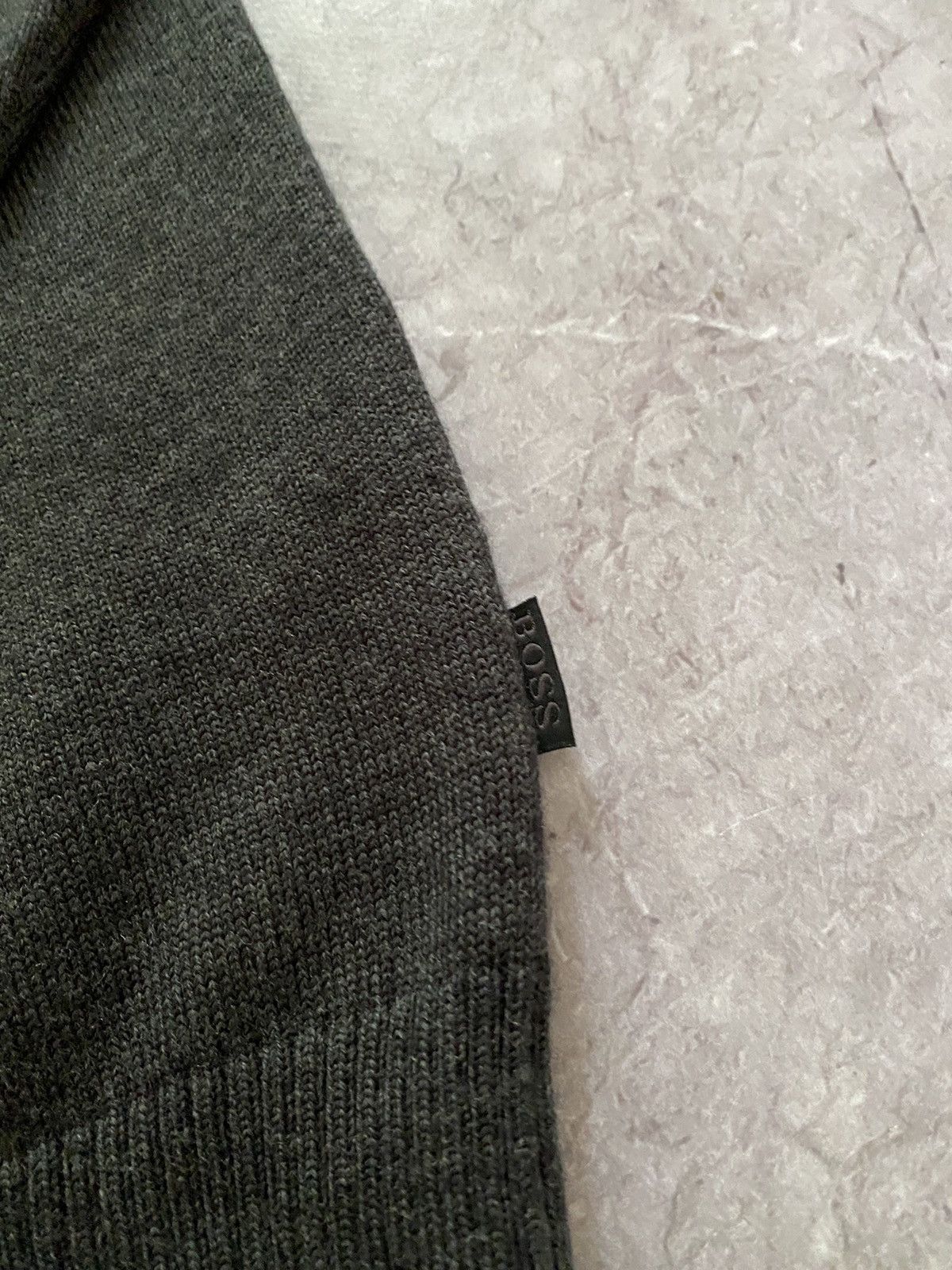 Hugo × Hugo Boss × Vintage Vintage Y2K Hugo Boss 100% Wool Full Zip Sweater Retro Size US L / EU 52-54 / 3 - 8 Thumbnail