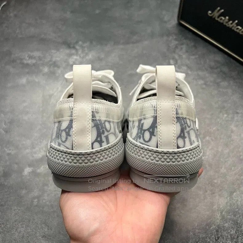 Dior DIOR B23 Gray White Blue Print Sneakers. Size US 10 / EU 43 - 6 Thumbnail