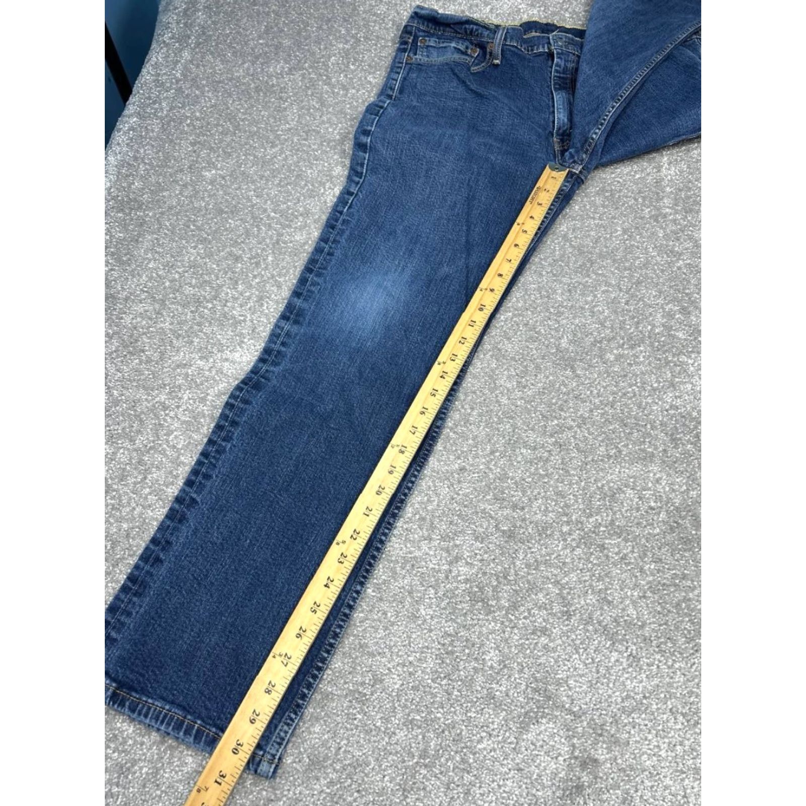Levi's Levi's 514 Jeans Mens 40 Denim Stretch Mid Rise Straight Leg Blue 36x30 Regular Size US 40 / EU 56 - 5 Thumbnail