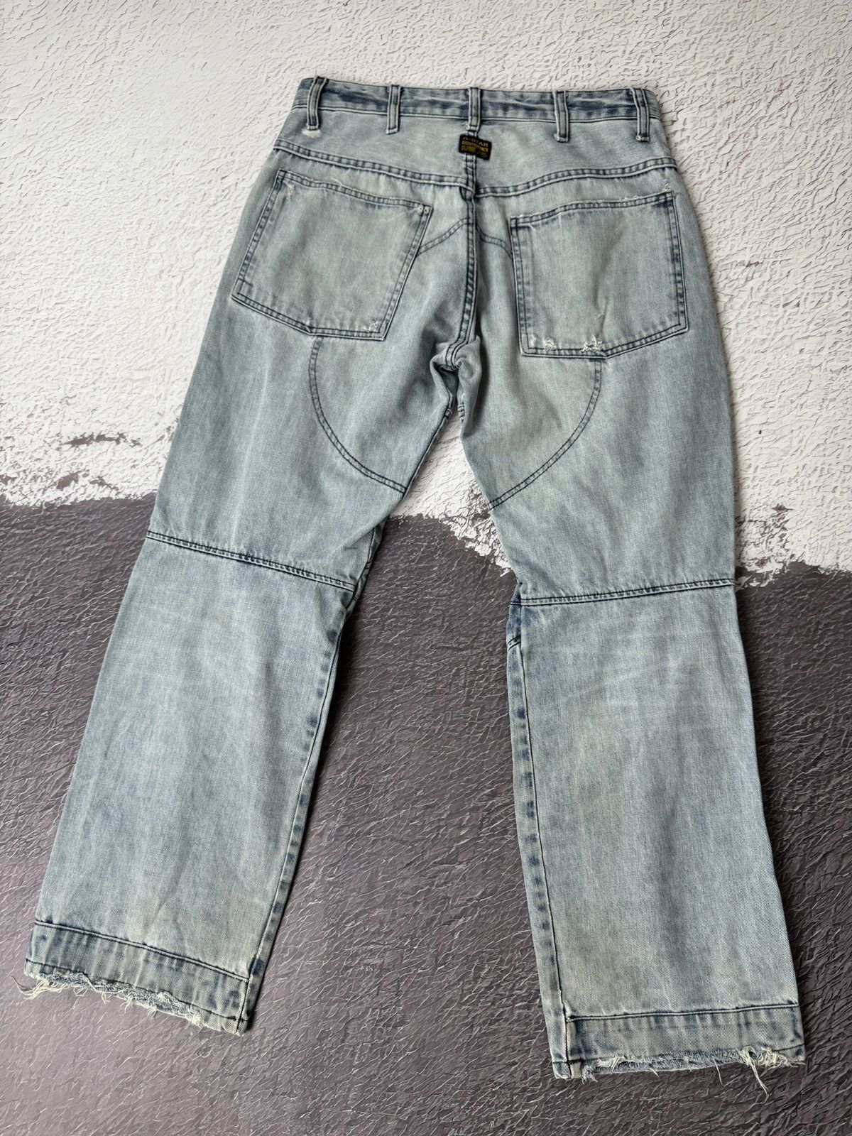 G-Star G-Star Raw Elwood vintage light blue double knee denim jeans Size US 32 / EU 48 - 3 Thumbnail