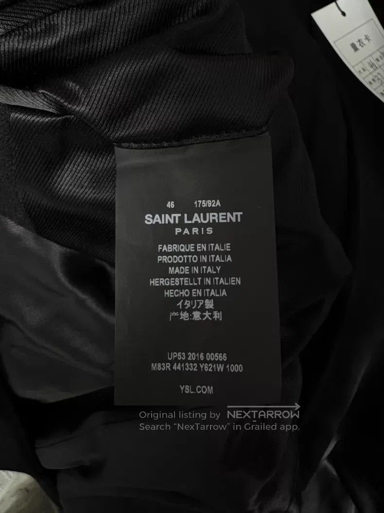Saint Laurent Paris Saint Laurent Paris Court Collar Wool Coat i Size US S / EU 44-46 / 1 - 4 Thumbnail