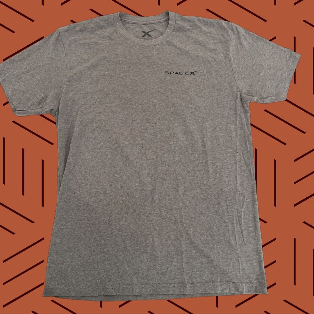 Logo 7 VINTAGE SpaceX SAOCOM 1A Logo Shirt L Gray Mens Short Sleeve Cotton Graphic Tee Size US L / EU 52-54 / 3 - 1 Thumbnail