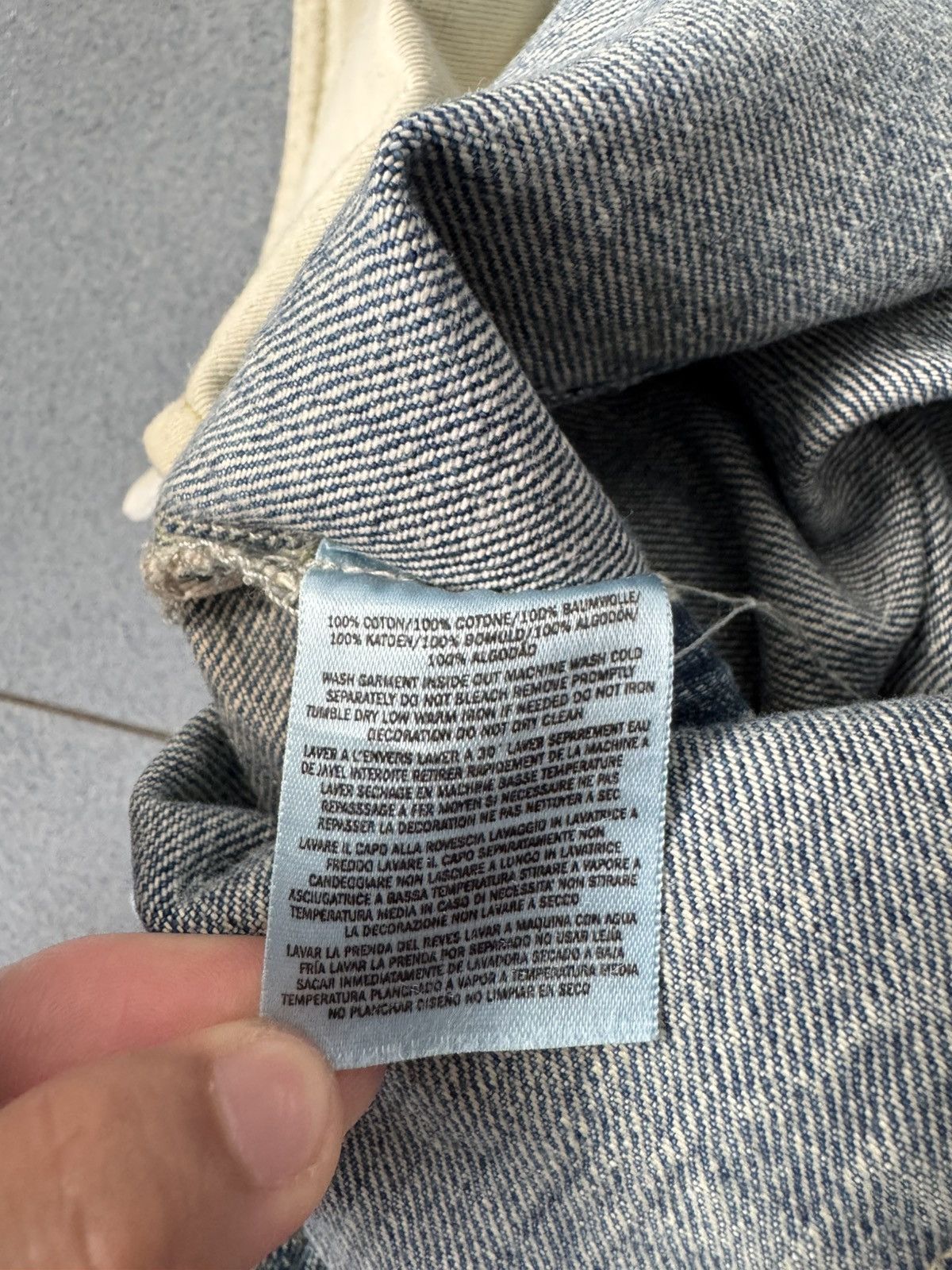 Ralph Lauren 2006 RRL 1/1 Moonshine Wash Lapidary Gemstone Selvedge Denim Size US 35 - 24 Thumbnail