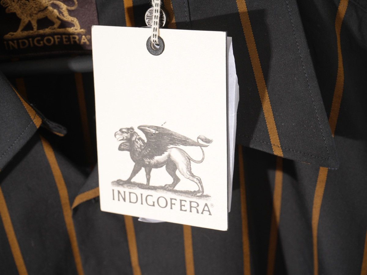 Indigofera Indigofera Waters Striped Cotton SS 20 Button Down Shirt Size US XL / EU 56 / 4 - 5 Thumbnail