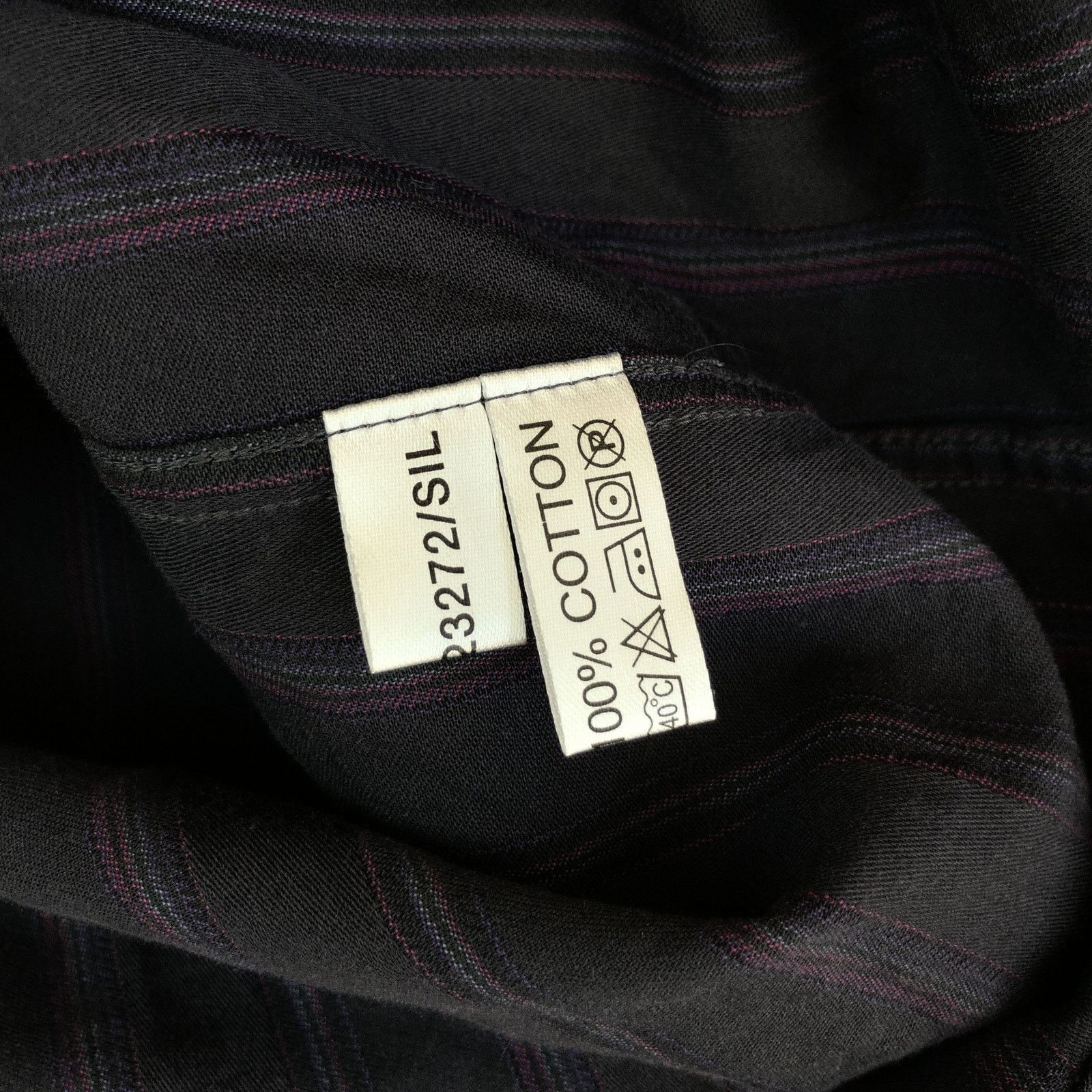 Vintage × Yves Saint Laurent YSL Shirt Striped Logo Size US M / EU 48-50 / 2 - 8 Thumbnail